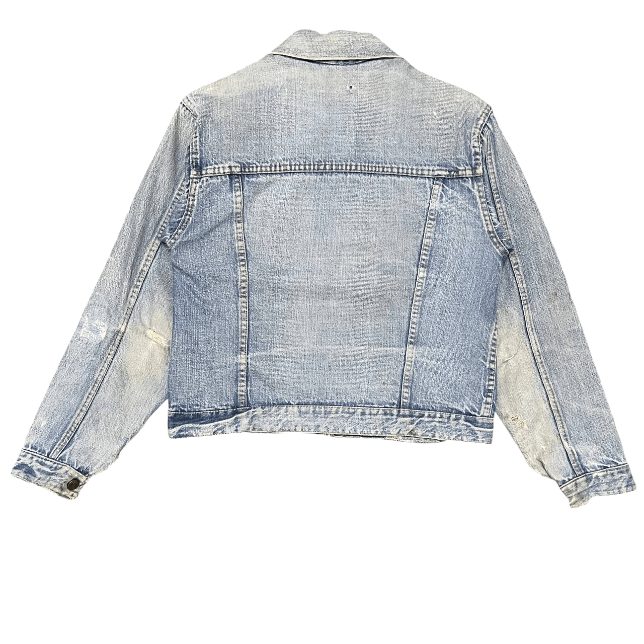 Vintage Vintage 60's Ely Denim Jacket Selvedge Distresed Trucker Size US M / EU 48-50 / 2 - 14 Thumbnail