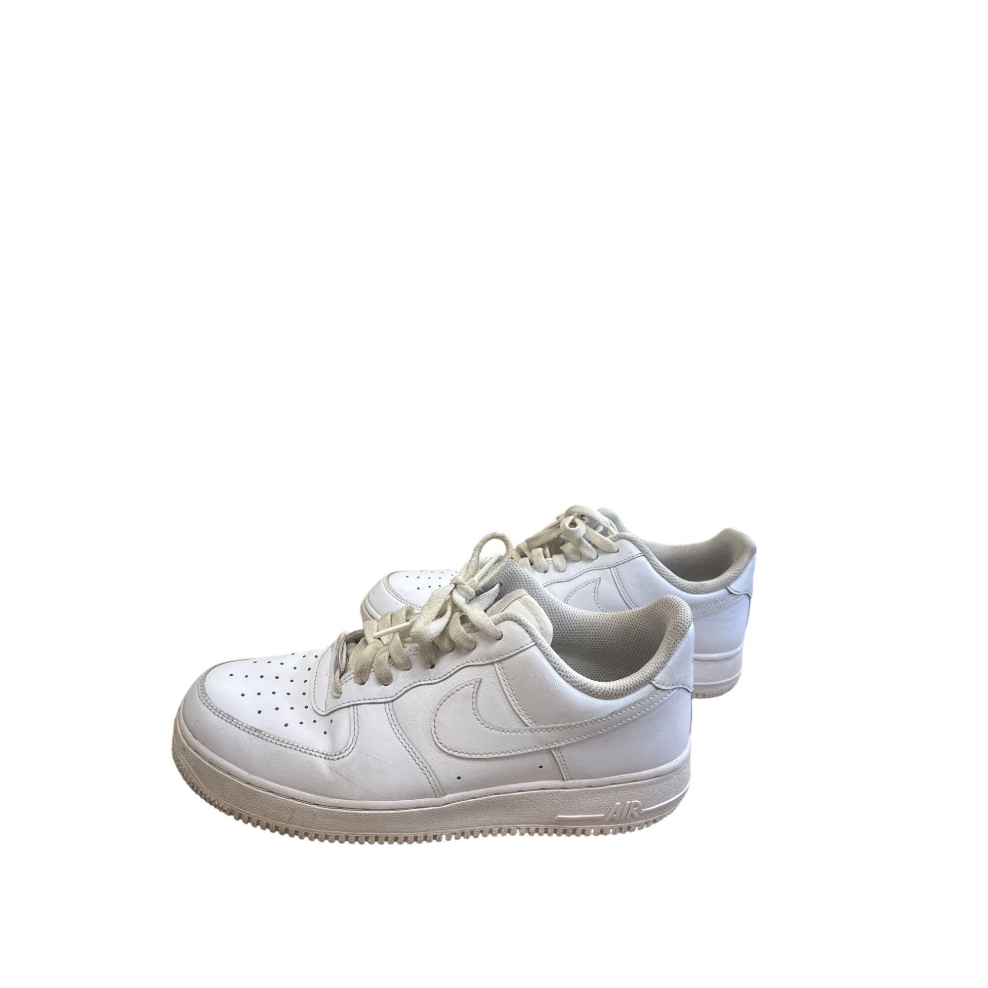 Nike Nike Air Force 1 Mens white leather Low-Top Sneakers shoes S Size US 9 / EU 42 - 4 Thumbnail