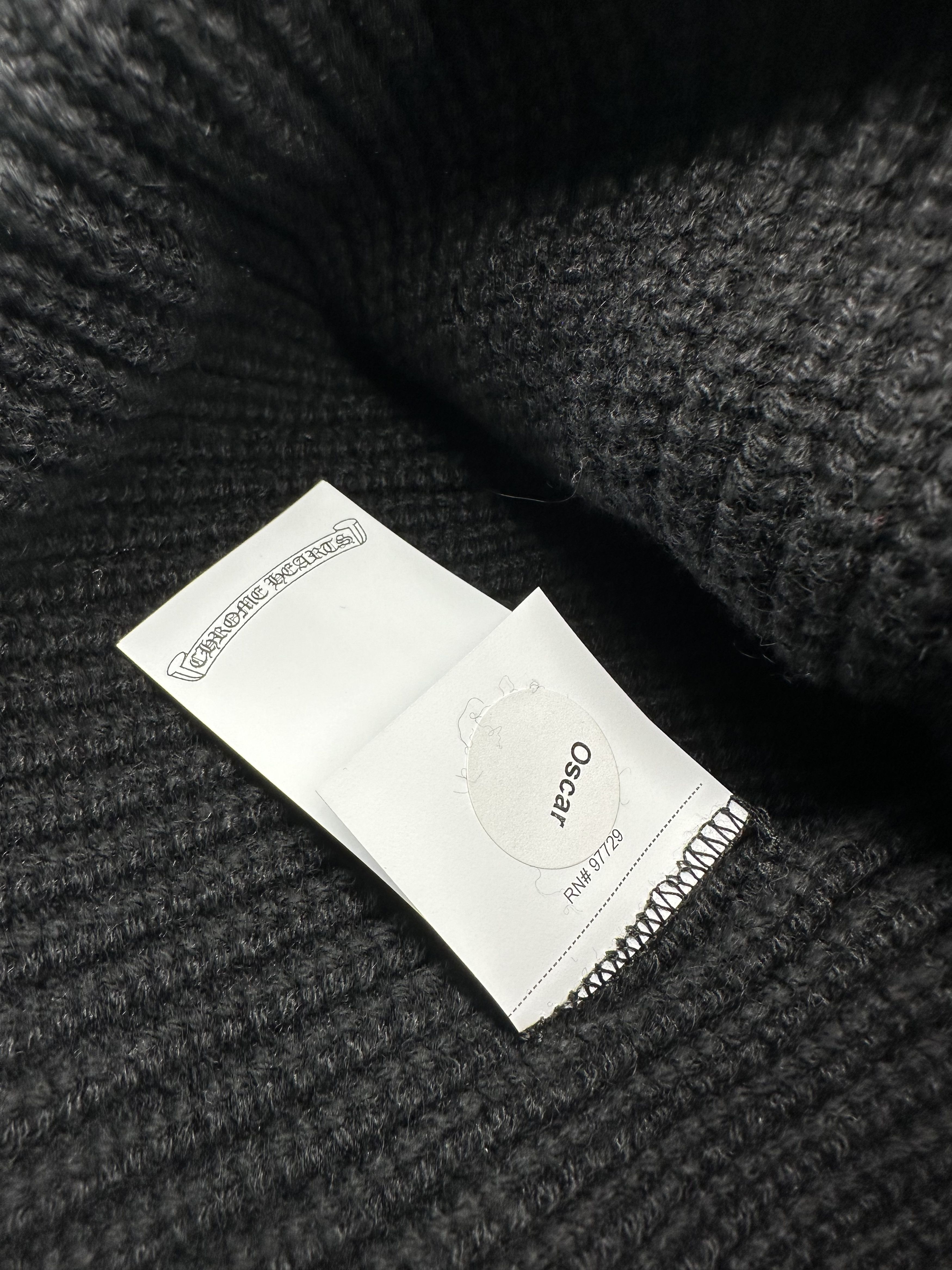 Chrome Hearts Chrome Hearts Triple star leather patch cashmere beanie Size ONE SIZE - 8 Thumbnail
