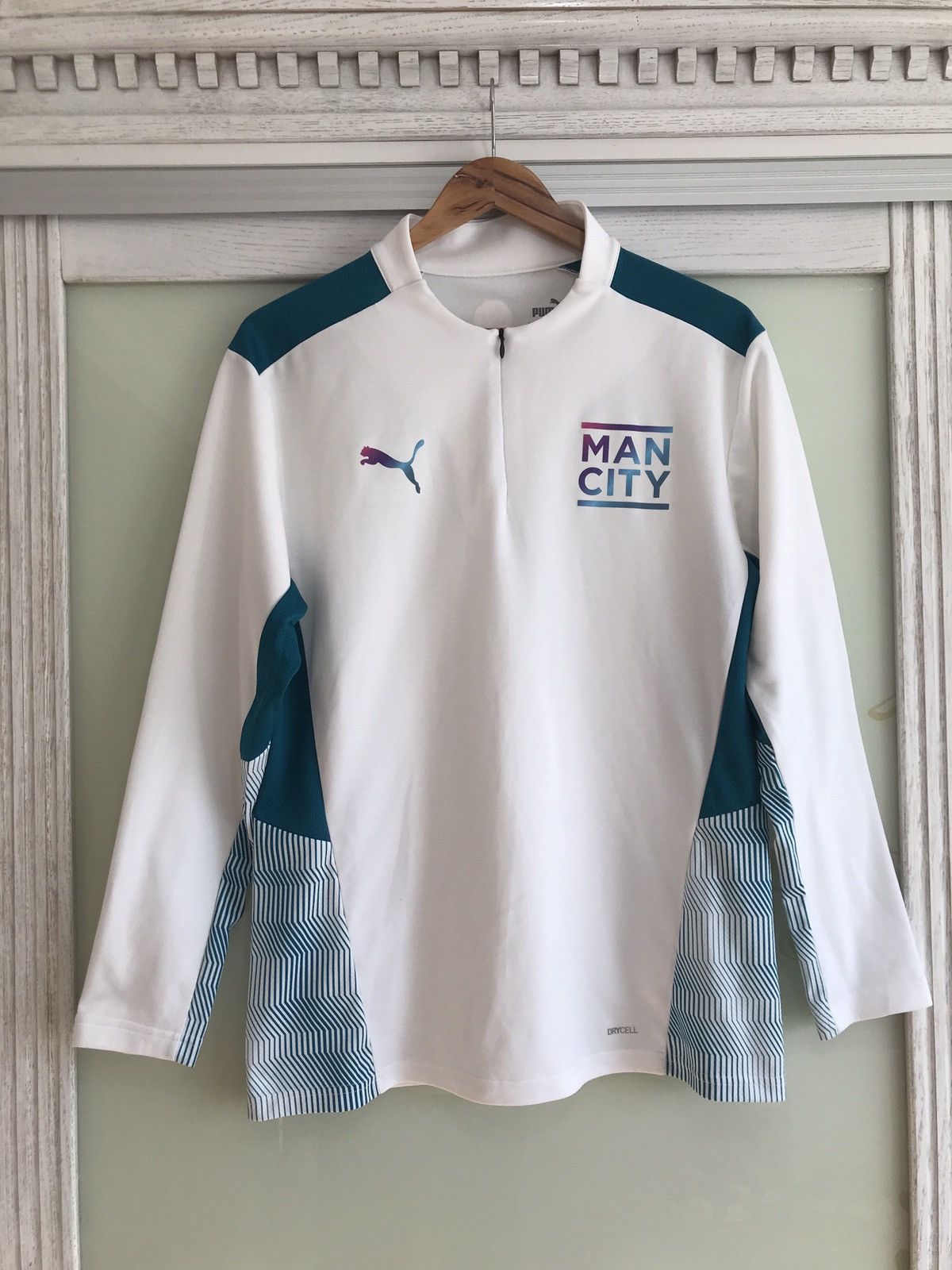 Puma Manchester City 2021 Training Long Sleeve Soccer Jersey Kit Size US M / EU 48-50 / 2 - 1 Thumbnail