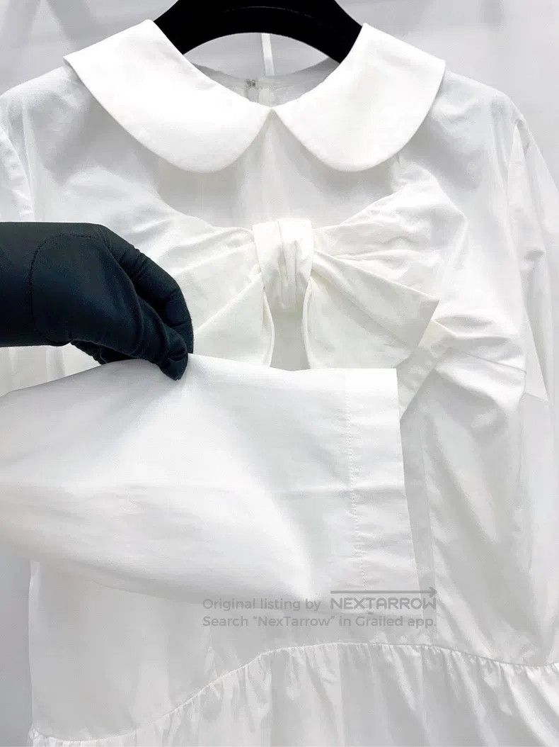 Comme des Garcons Comme Des Garcons White Peter Pan collar shirt Size M / US 6-8 / IT 42-44 - 5 Thumbnail
