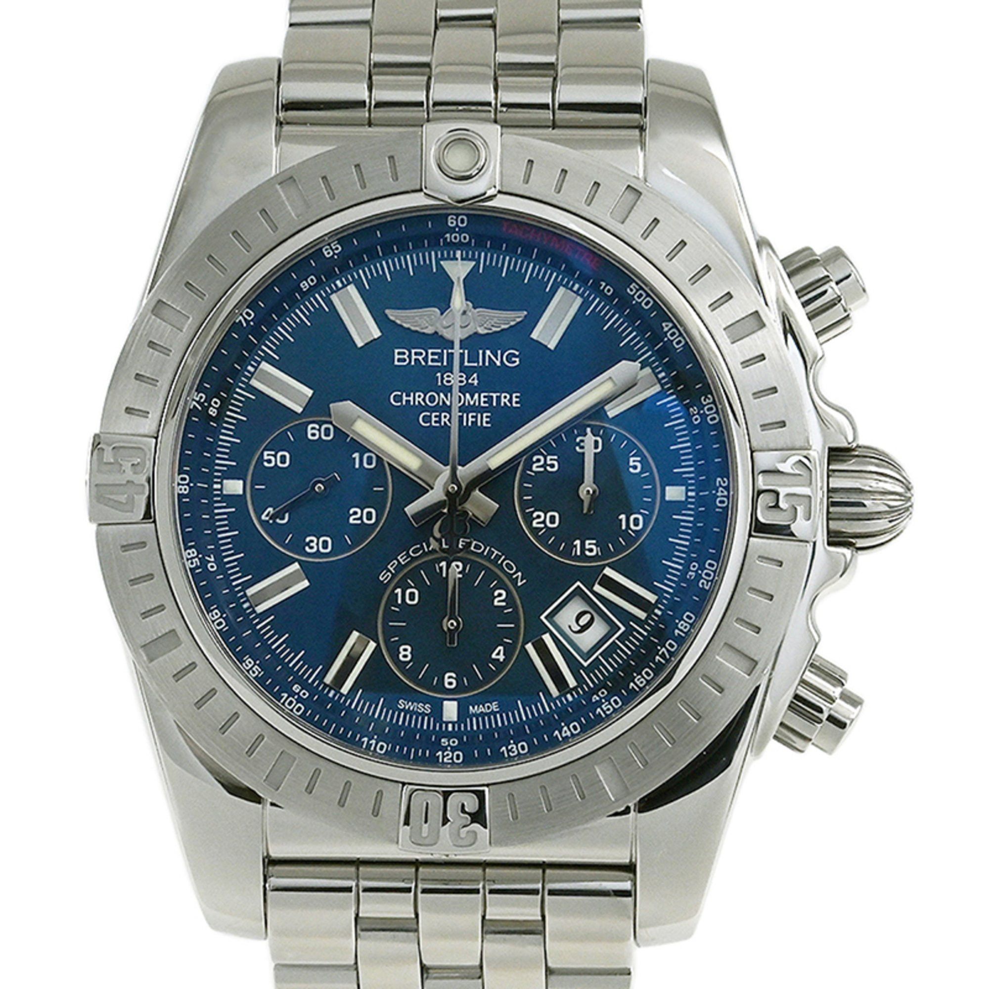 Image of Breitling Chronomat Jsp Watch Ab011511 C956(Ab0115) in Blue, Women's