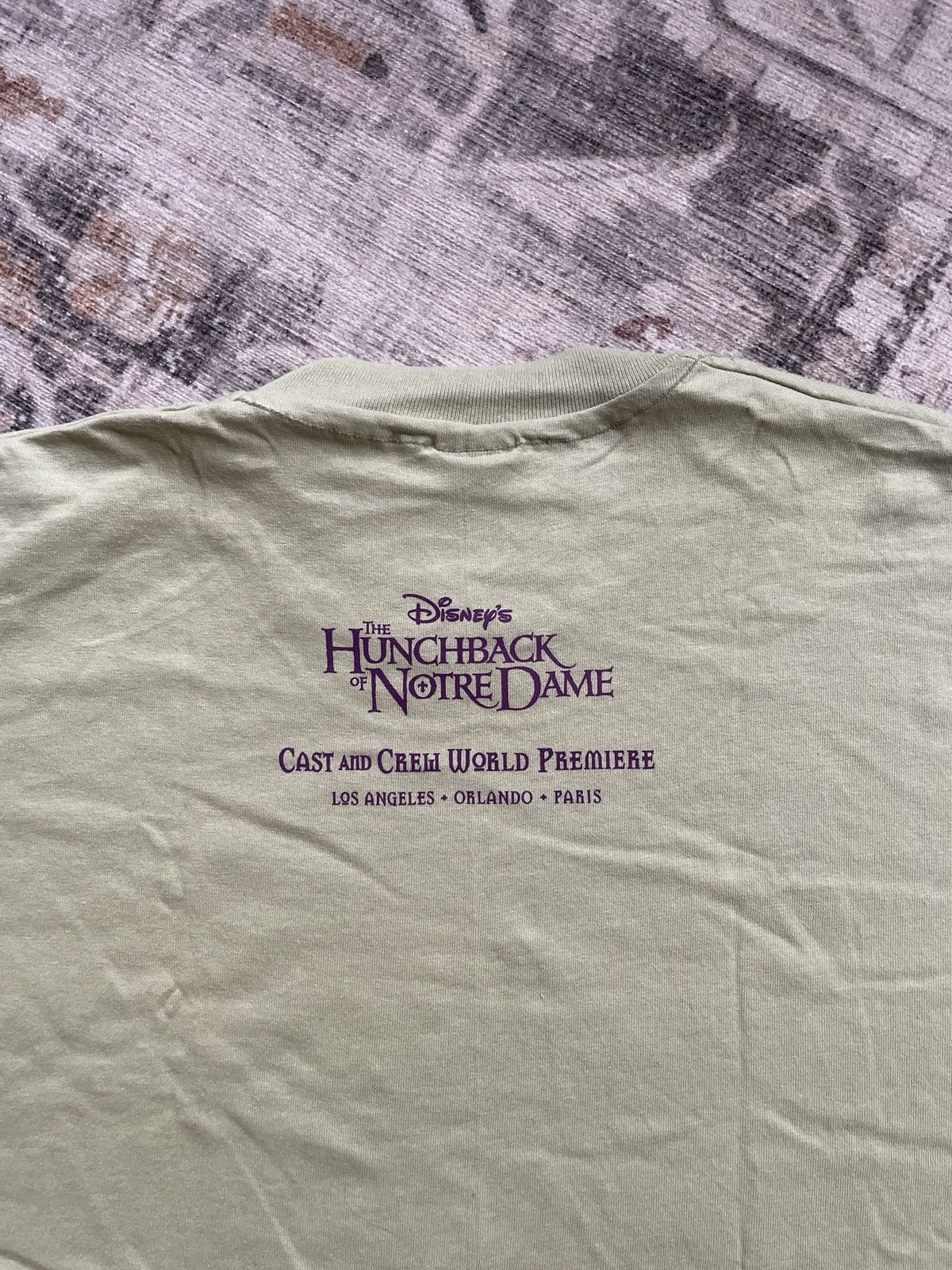 Vintage Disney Hunchback Notre Dame Movie Sanctuary Cast Crew T-Shirt XL discount RARE 1996