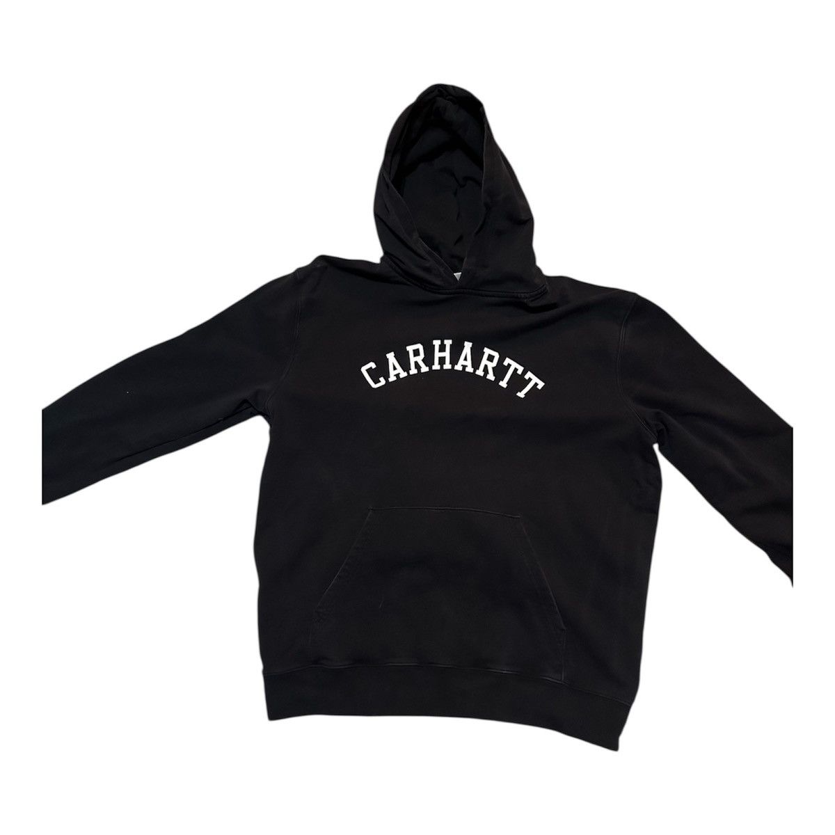 Carhartt Carhartt Black Hoodie Pullover Logo Spellout Streetwear Mens Size US L / EU 52-54 / 3 - 1 Thumbnail