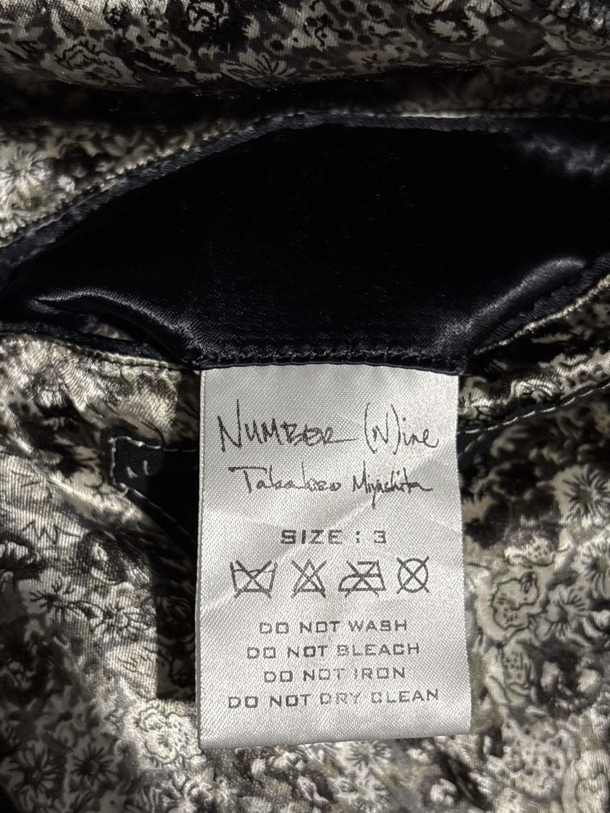 Number (N)ine AW03 Number Nine Touch Me Im Sick Pigskin Leather Jacket Size US S / EU 44-46 / 1 - 8 Thumbnail