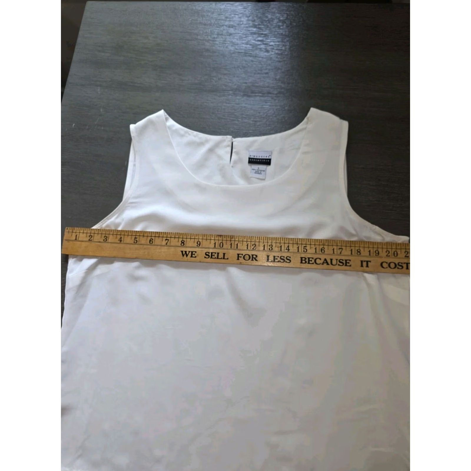 Vintage Kim Rogers Investments Women White Cami Top L Polyester Tank VS 100% Polyester Womens Large - Pre-owned Good Size L / US 10 / IT 46 - 3 Thumbnail