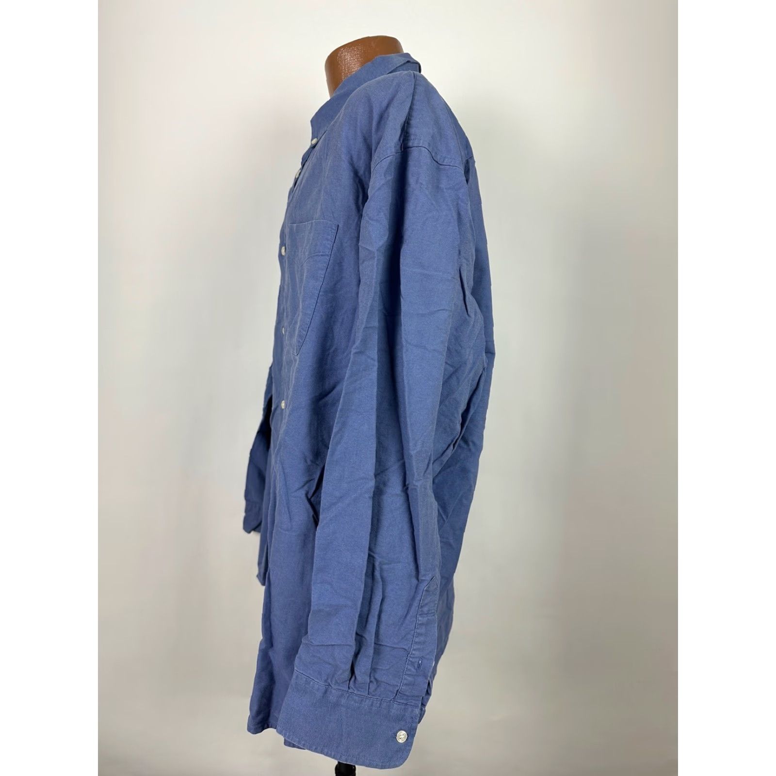 Old Navy VINTAGE Old Navy Shirt Men 2XL Oxford Casual Button-Up Heavyweight Oversized Blue Cotton Vintage Size US XXL / EU 58 / 5 - 5 Thumbnail