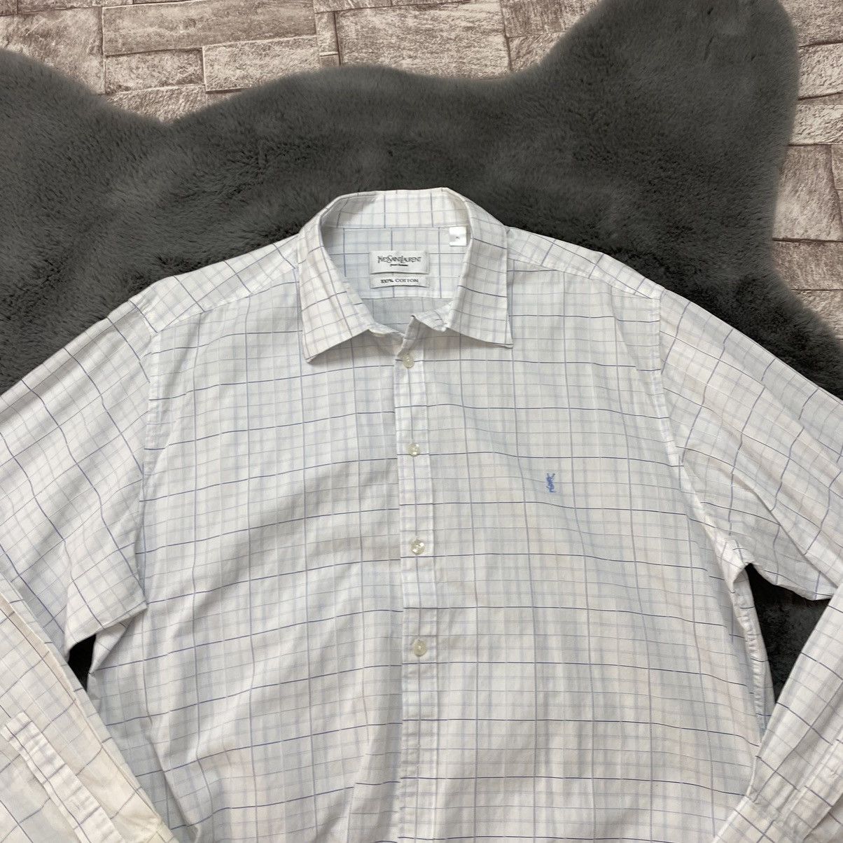 Vintage × Yves Saint Laurent Yves Saint Laurent Shirt Long Sleeve Xl Vintage Size US XL / EU 56 / 4 - 10 Thumbnail