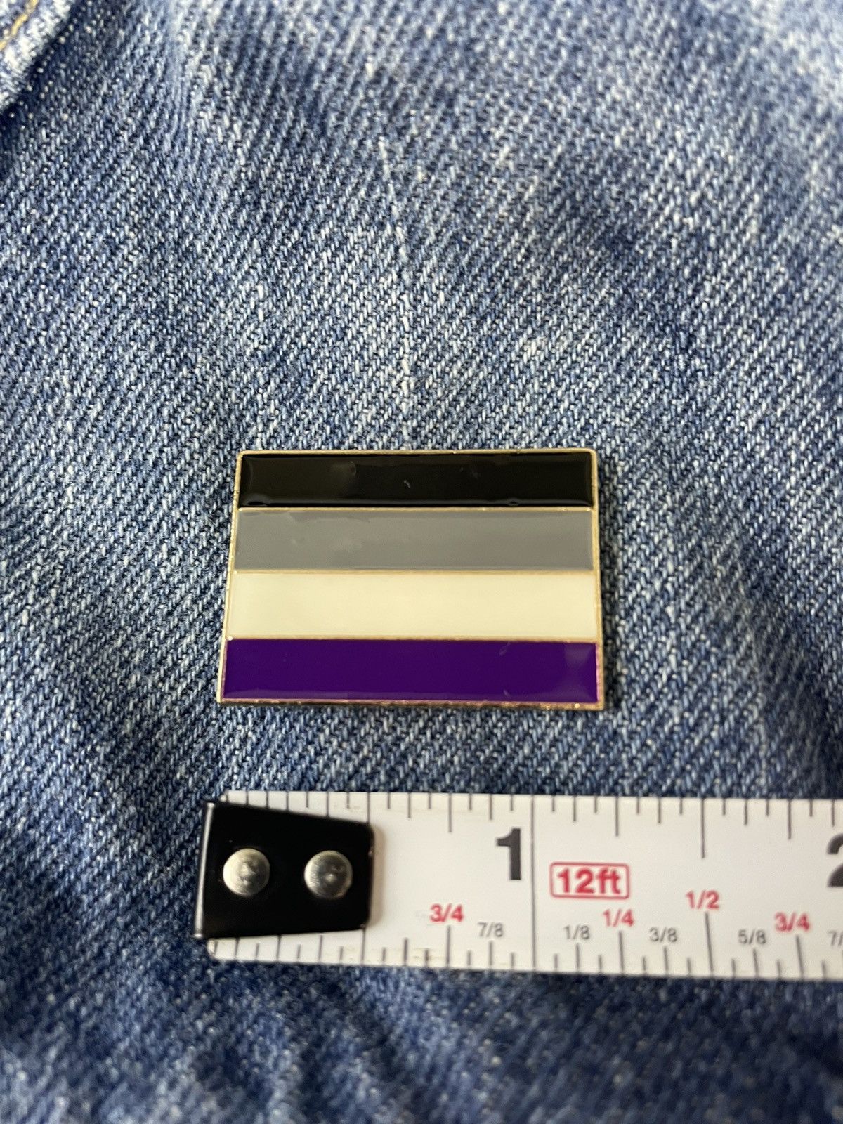 Other Asexual Flag Enamel Pin Size ONE SIZE - 2 Thumbnail