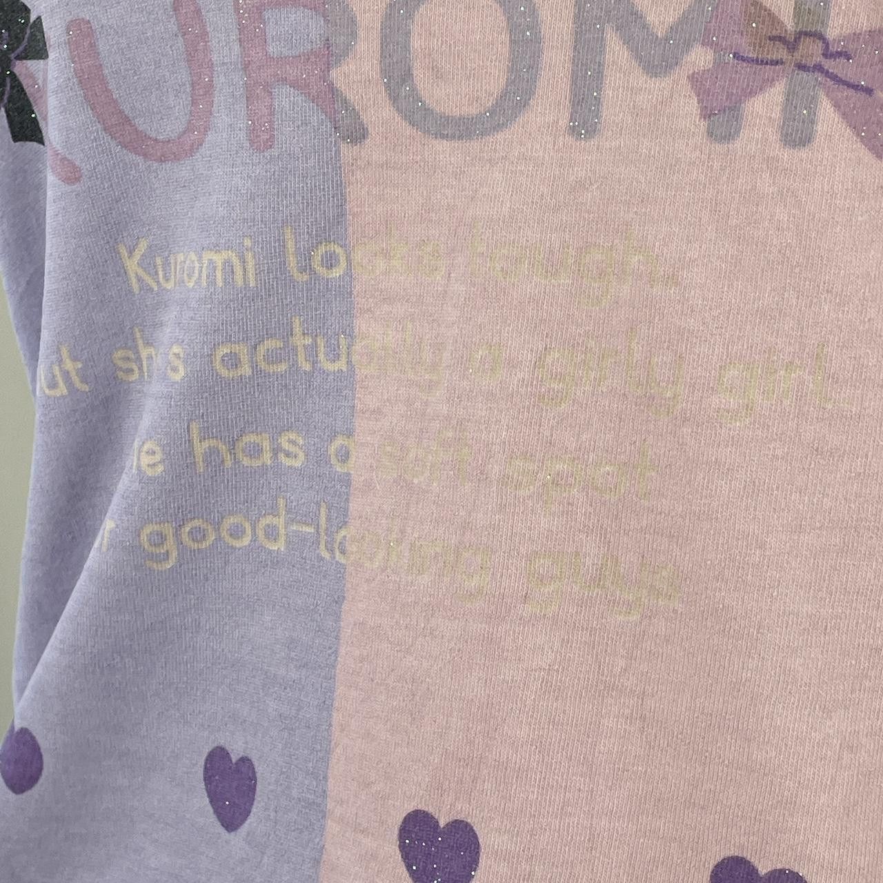 Other ✩ Sanrio Kuromi Color Split Glittery Girly Girl Kuromi Tee ♡ Size S / US 4 / IT 40 - 3 Thumbnail