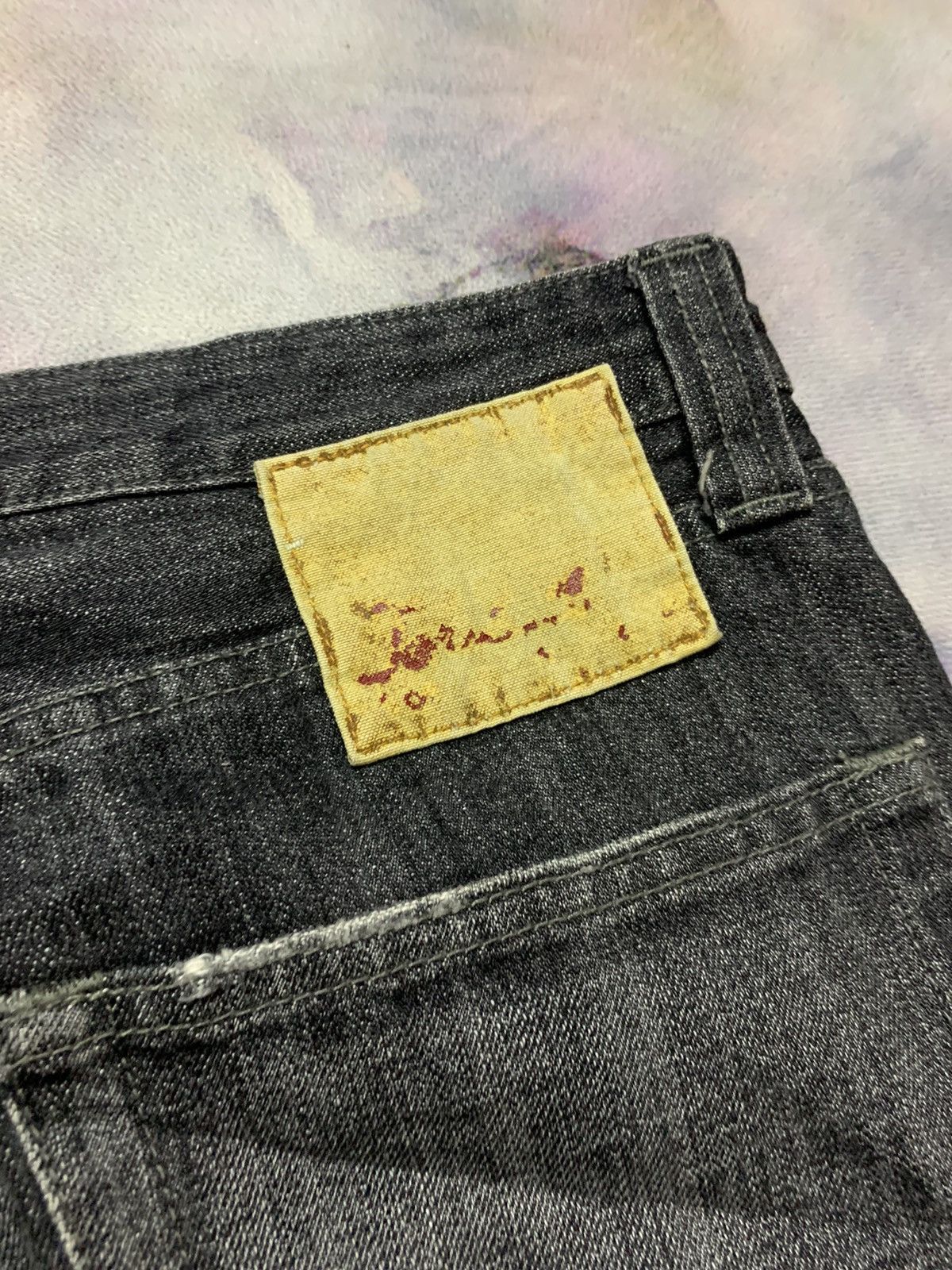 Hysteric Glamour Flare Japanese Brand Unknown Double Seam Washed Black Size US 35 - 6 Thumbnail