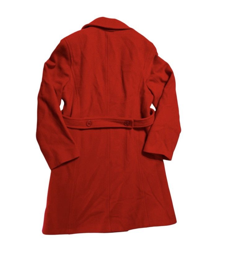 Other MetroStyle Red Wool-Blend Double Breasted Coat – Women’s Med Size M / US 6-8 / IT 42-44 - 2 Thumbnail