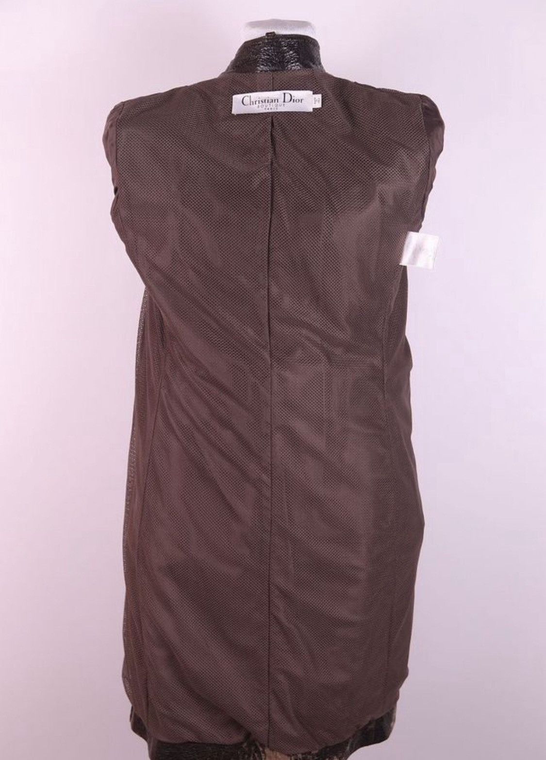 Dior Christian Dior Galliano 2006 Crocodile Embossed Leather Coat Size XS / US 0-2 / IT 36-38 - 6 Thumbnail