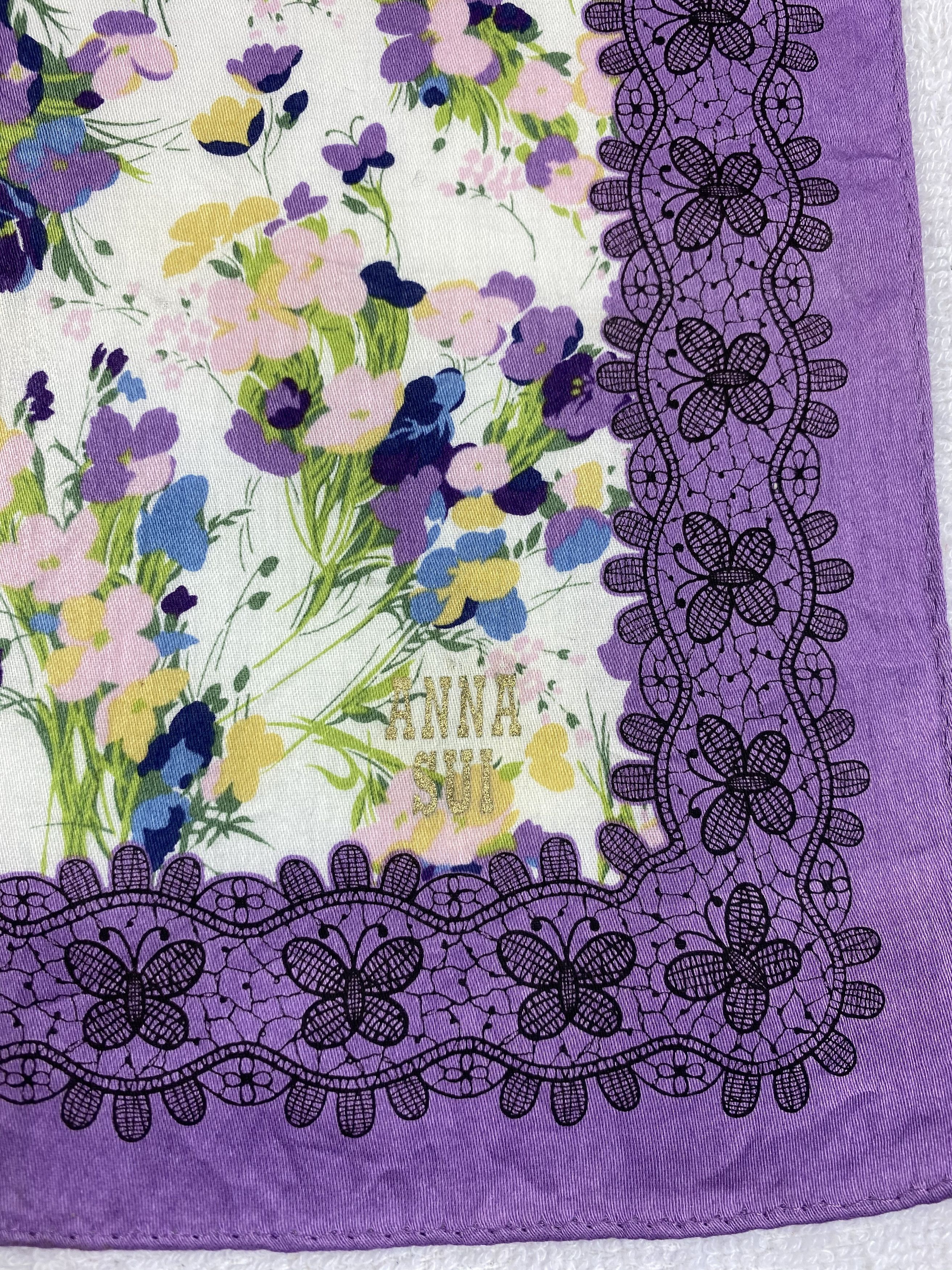 Anna Sui × Vintage Anna Sui Handkerchief / Bandana / Neckerchief Size ONE SIZE - 5 Thumbnail