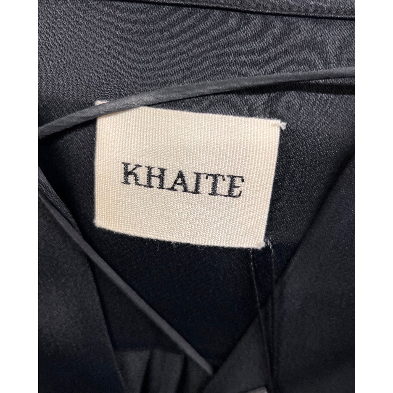 KHAITE Khaite Black Lace-Up Maxi Dramatic Puff Sleeves Dress Sz.L Size L / US 10 / IT 46 - 5 Thumbnail