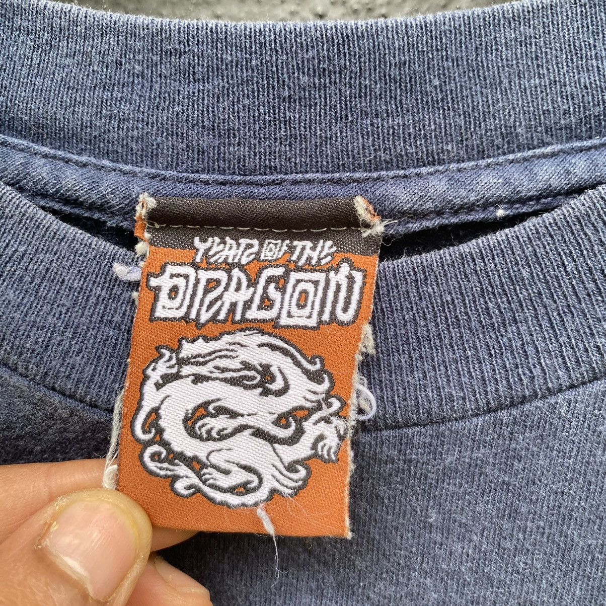 Hook-Ups Thrashed Faded 90s Year Of The Dragon Streetwear Tee Size US L / EU 52-54 / 3 - 6 Thumbnail