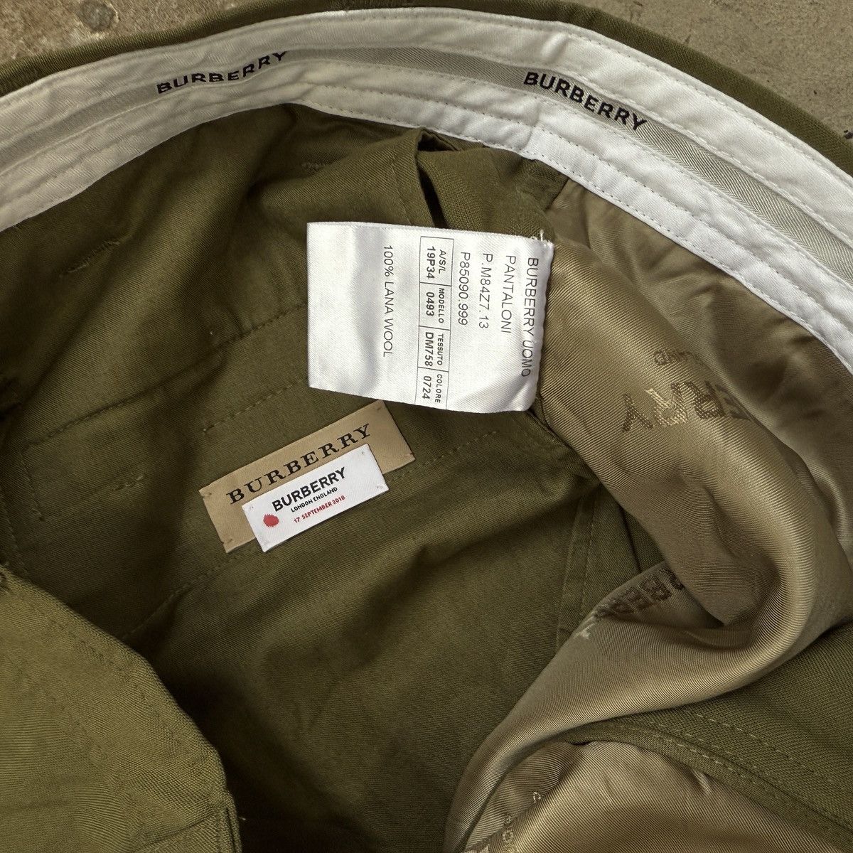Burberry Burberry UOMO Pantaloni Olive Pants Size US 34 / EU 50 - 6 Thumbnail