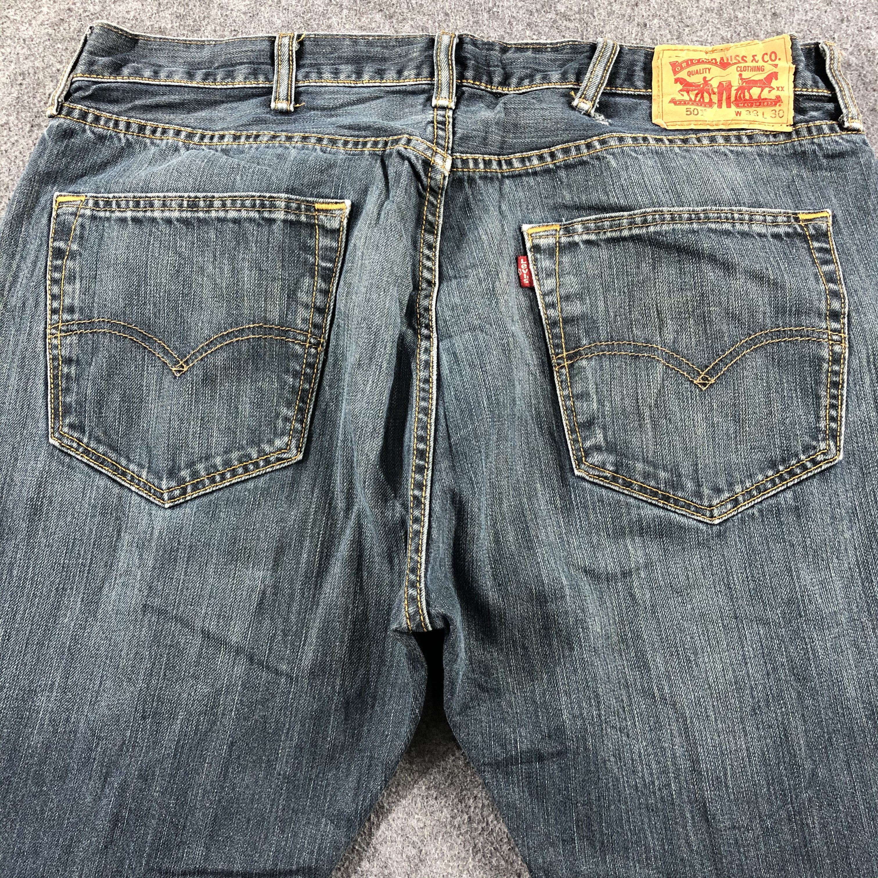Levi's Vintage Blue Wash Levis 501 Jeans-J2353 Size US 36 / EU 52 - 4 Thumbnail