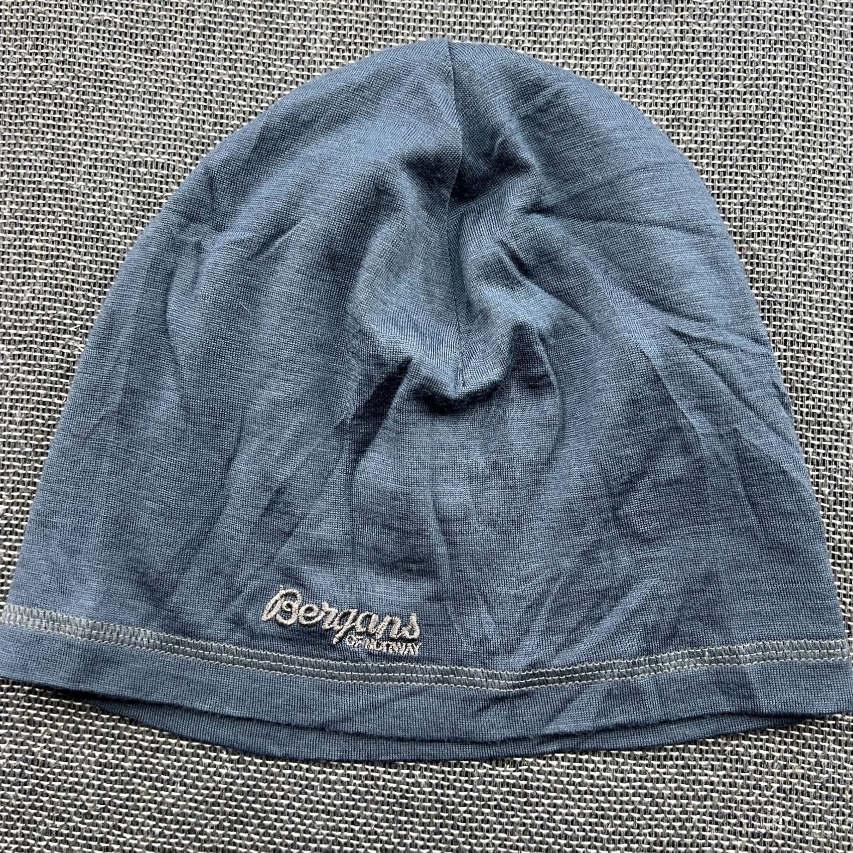 Vintage Bergans Norway Blue Beanie Hat One Size Merino Wool Viscose Lightweight Outdoor Unisex Adults Knit Beanie Mens Womens" Size ONE SIZE - 2 Thumbnail