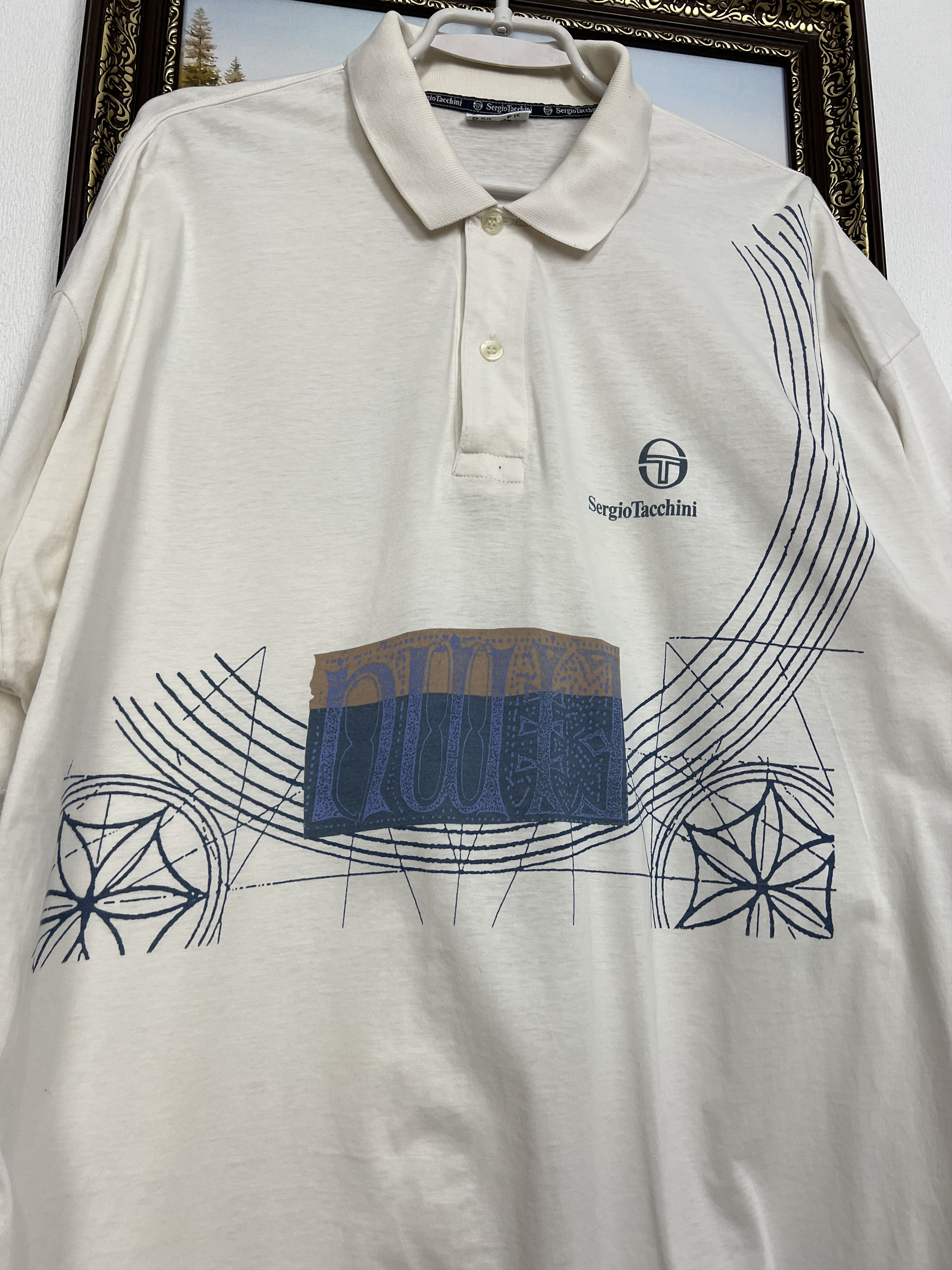 Vintage 90's Sergio Tacchini Tennis Polo Shirt Jersey Trikot