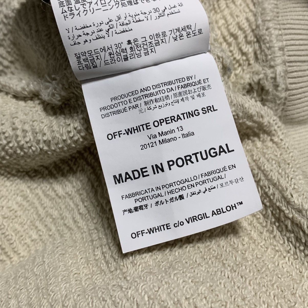 Off-White Off White Medium Bats Print Beige White Sweatshirt Virgil Size US M / EU 48-50 / 2 - 10 Thumbnail