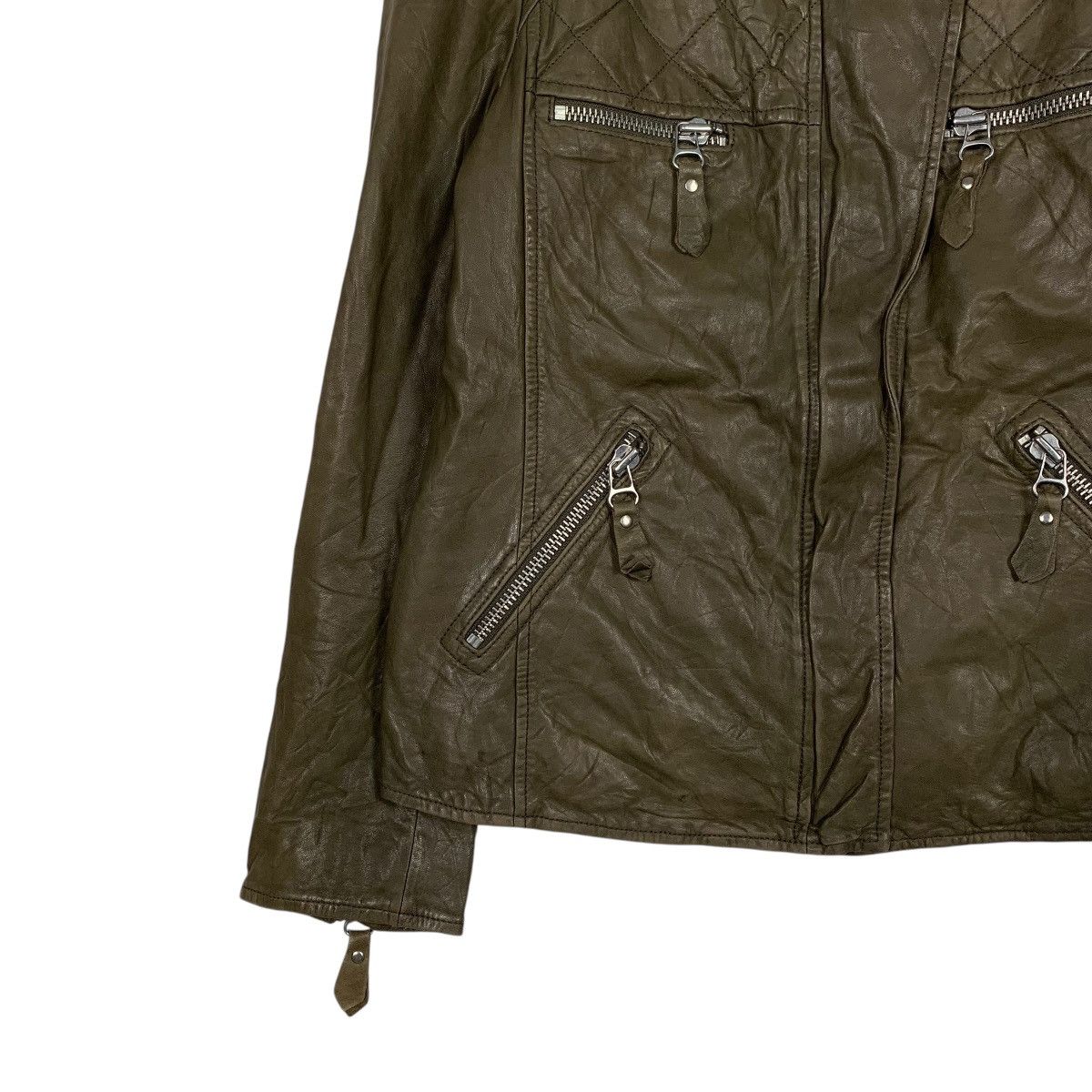 Isabel Marant Etoile Isabel Marant Etoile Olive Green Leather Jacket Size S / US 4 / IT 40 - 3 Thumbnail