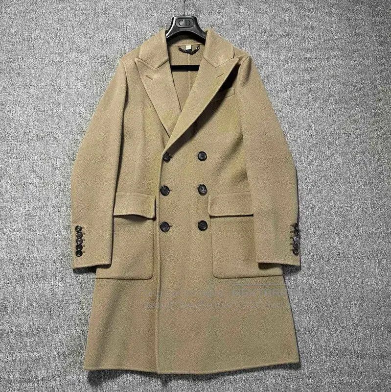 Burberry Burberry Long Cashmere Coat in Khaki. Size M / US 6-8 / IT 42-44 - 1 Thumbnail