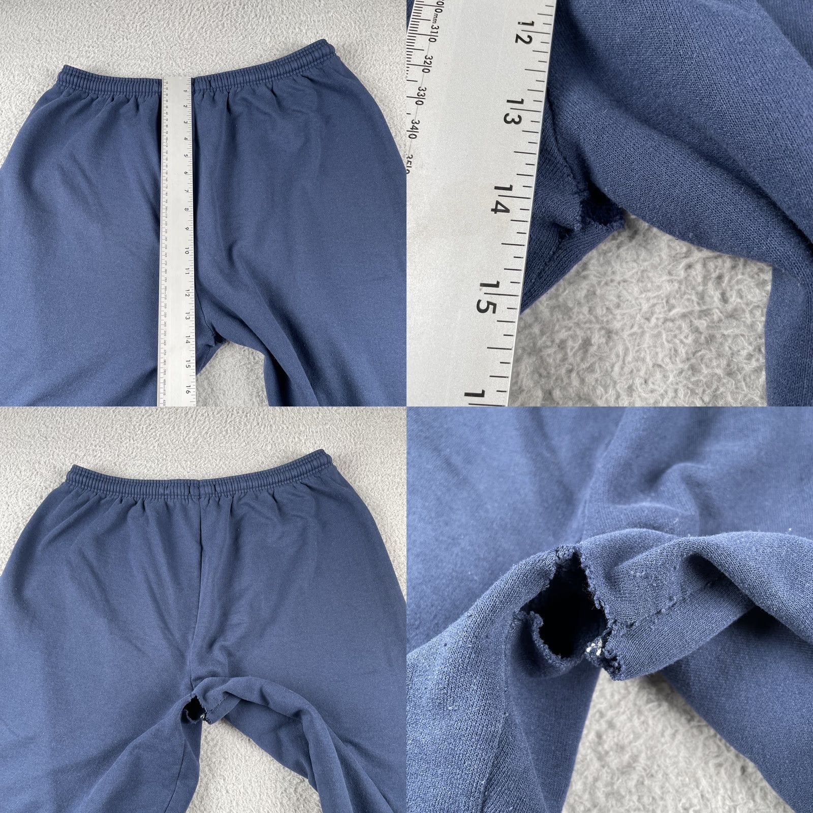 Hanes VINTAGE NAVY Hanes Chicago Fire Department Sweatpants Print 90s XL Adults Blue Pants, Drawstring, Regular Inseam 29 in Men Size US 36 / EU 52 - 10 Thumbnail