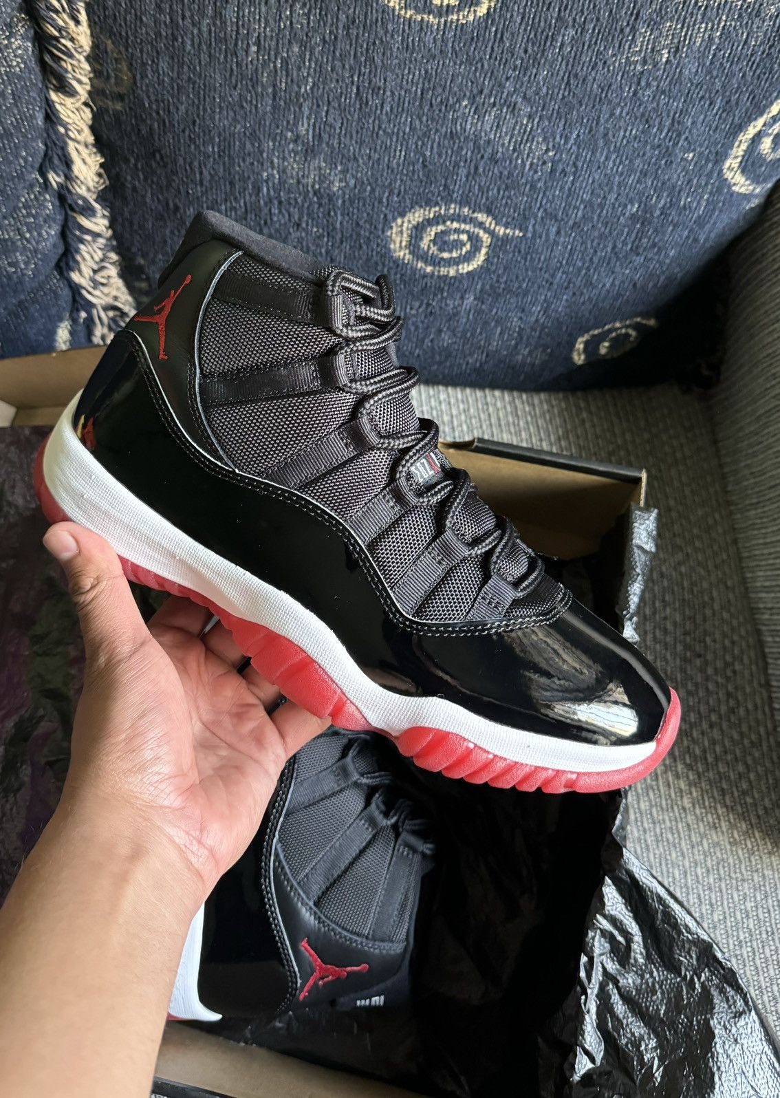 Jordan Brand Jordan 11 Bred 2019 Size US 9 / EU 42 - 1 Thumbnail