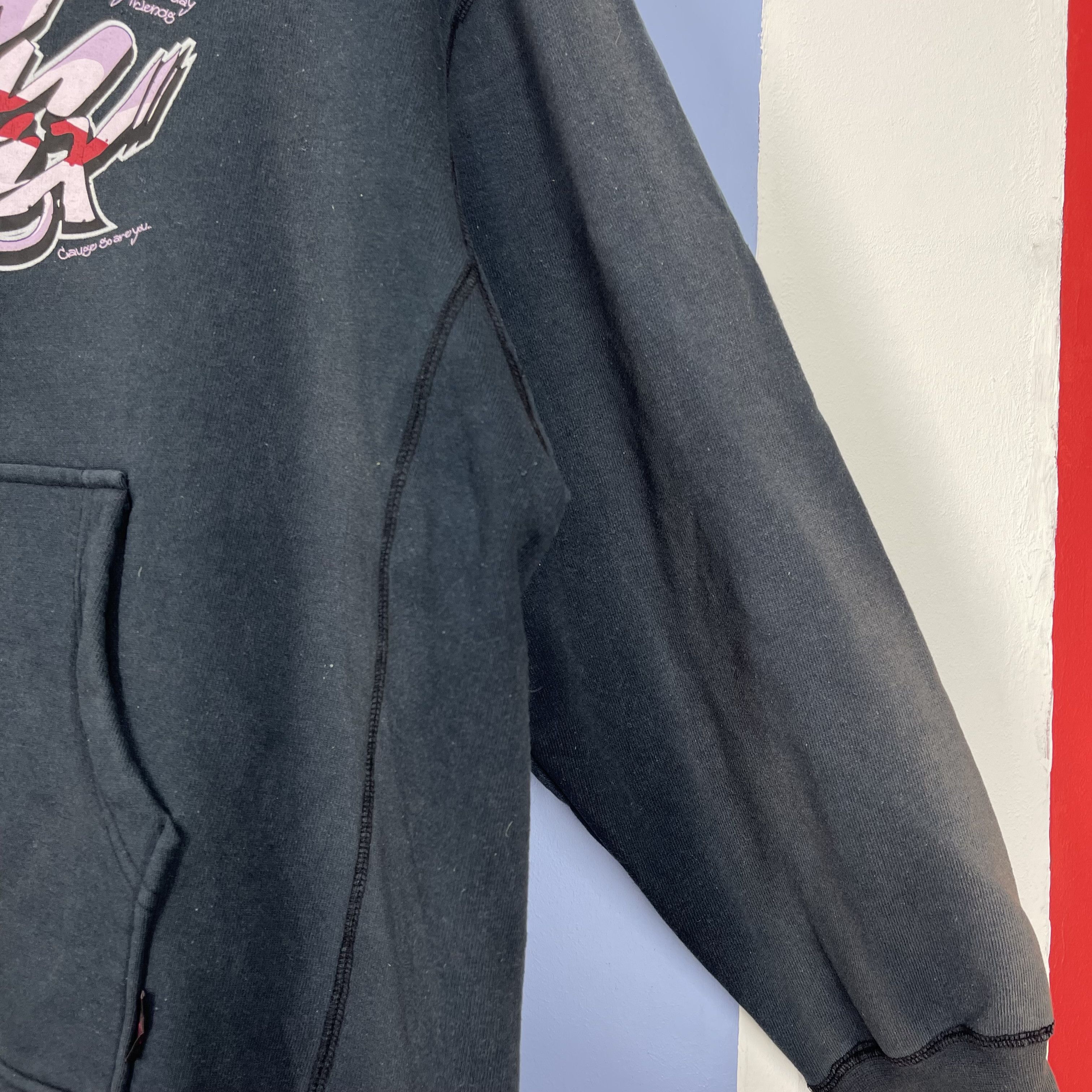 Japanese Brand HOME BOLD Graffiti Hoodie Pullover #1926/10 Size US XL / EU 56 / 4 - 4 Thumbnail