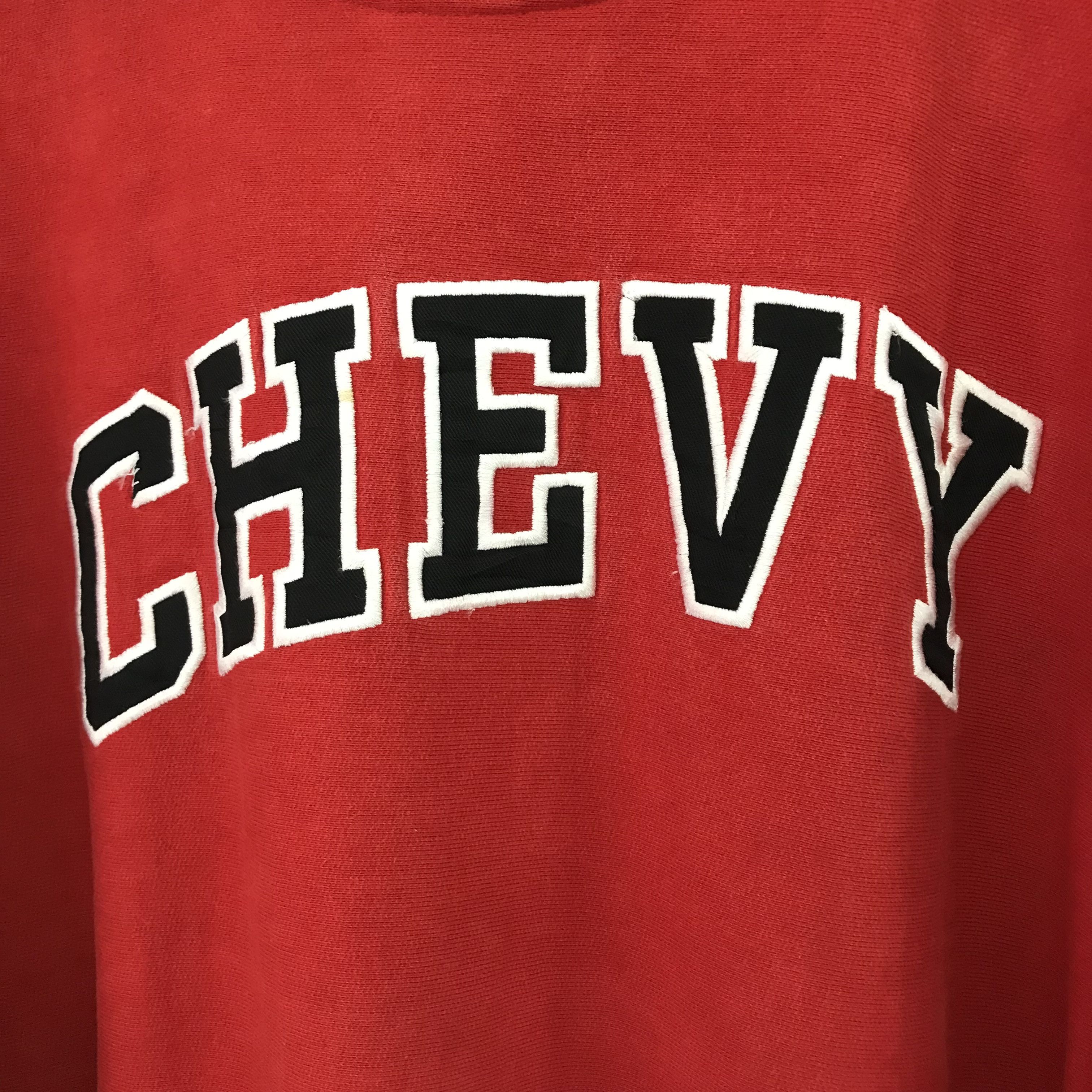 Chevrolet Vintage 90's Chevrolet Chevy Red Sweatshirt - 584 Size US XXL / EU 58 / 5 - 4 Thumbnail