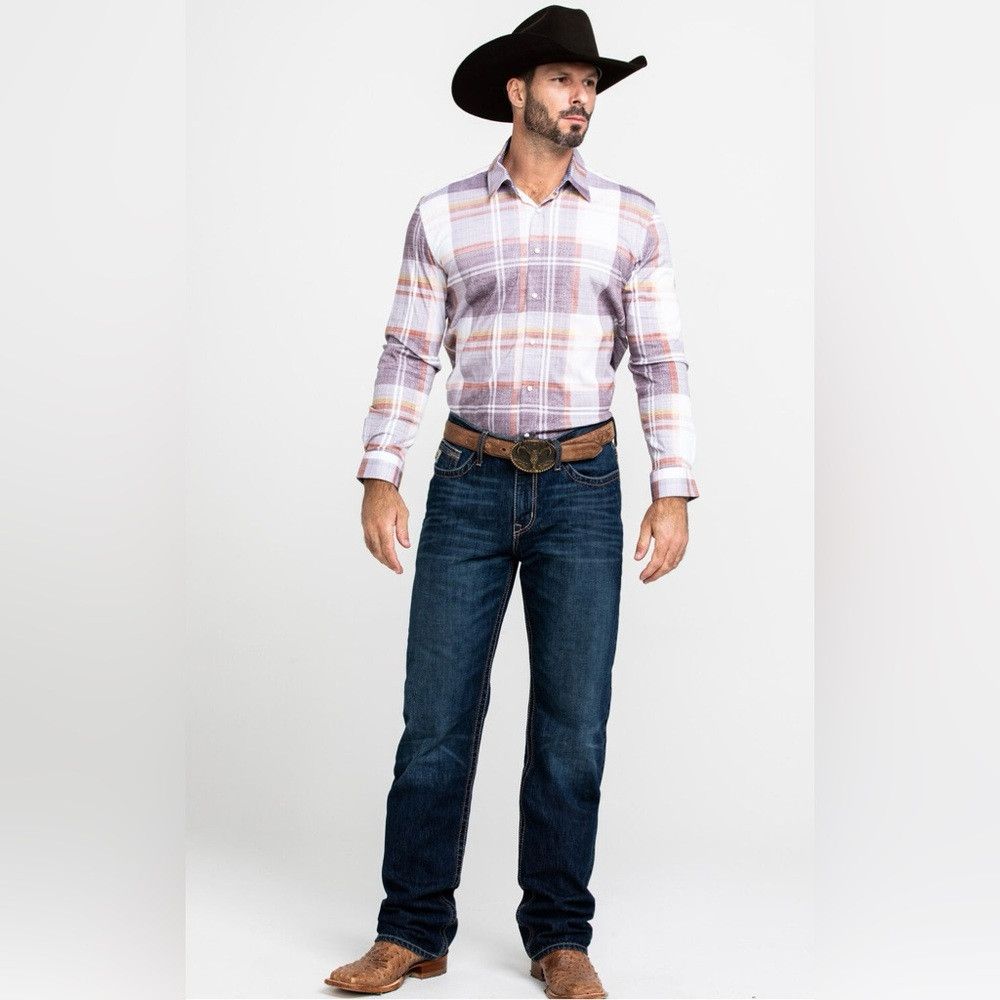 Scully SCULLY SIGNATURE SOFT SERIES MEN'S LARGE PLAID SNAP LONG SL Size US L / EU 52-54 / 3 - 6 Thumbnail
