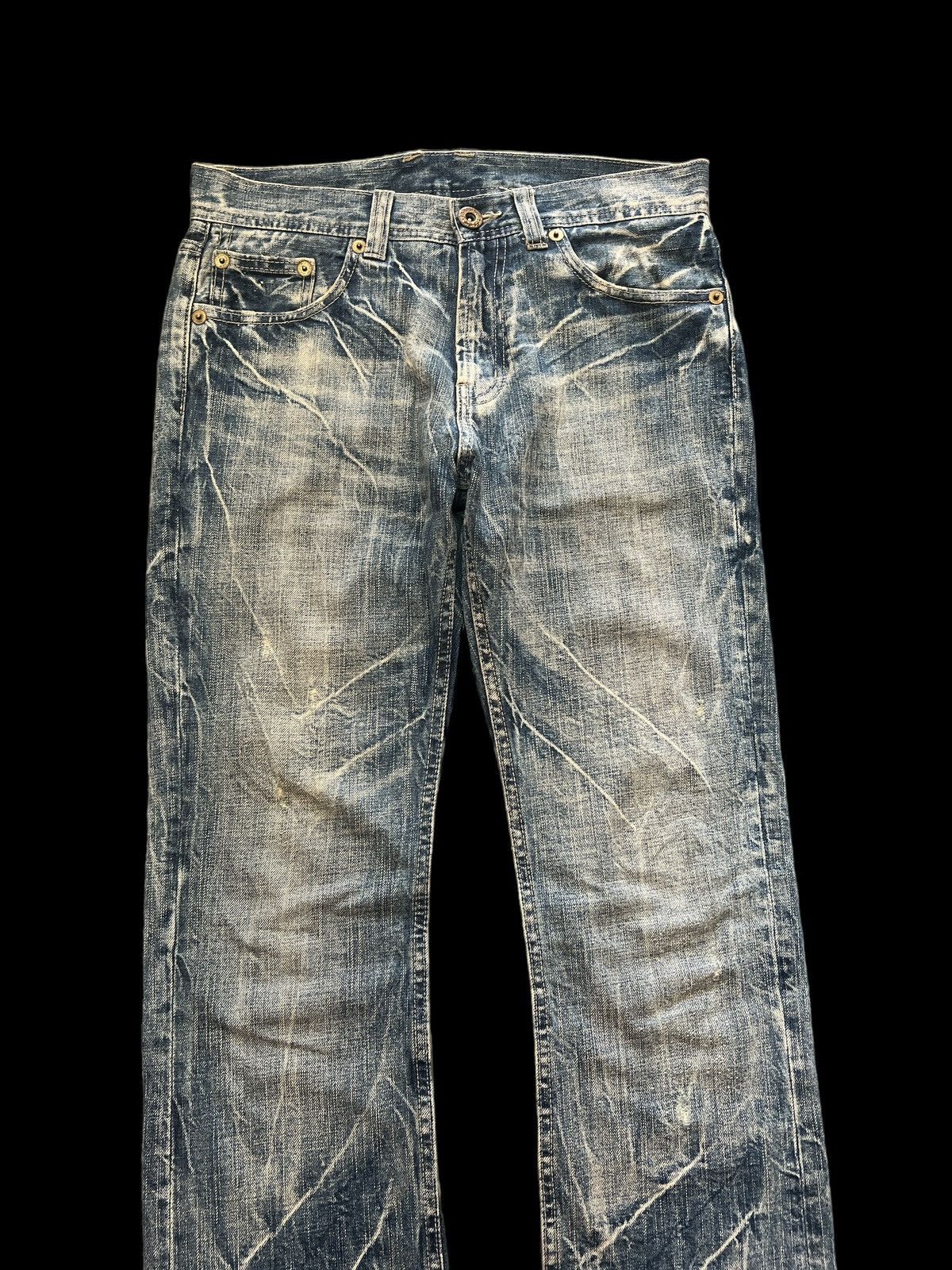 Japanese Brand × Vintage UNKNOW DISTRESSED DENIM PANT Size US 30 / EU 46 - 2 Thumbnail