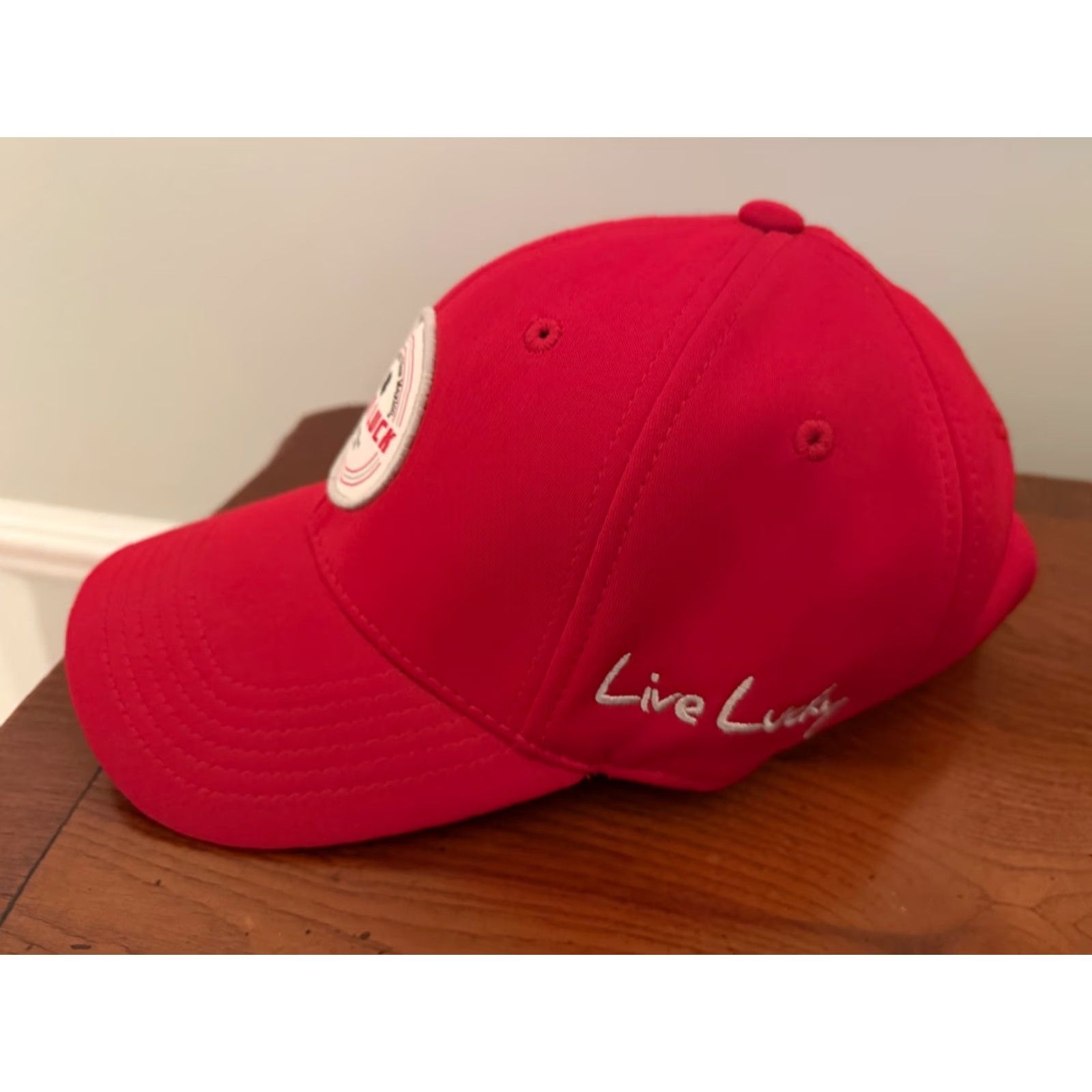 Vintage Black Clover Hat Red Snapback University New Mexico Lobos Lucky Lobo Luck Adjustable Mens Size ONE SIZE - 3 Thumbnail