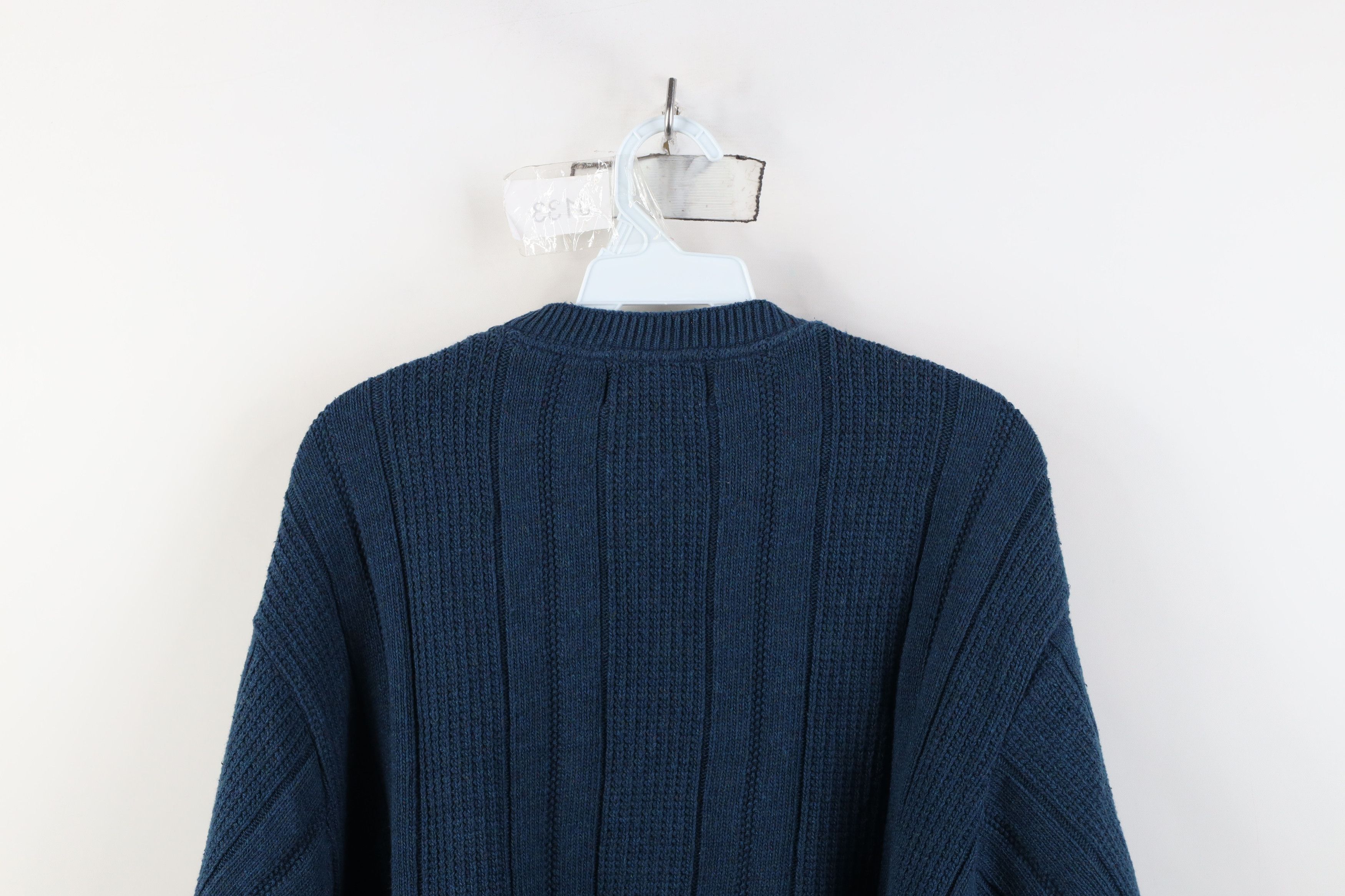 Vintage Vintage 90s Streetwear Fleck Ribbed Knit Crewneck Sweater Size US XL / EU 56 / 4 - 10 Thumbnail