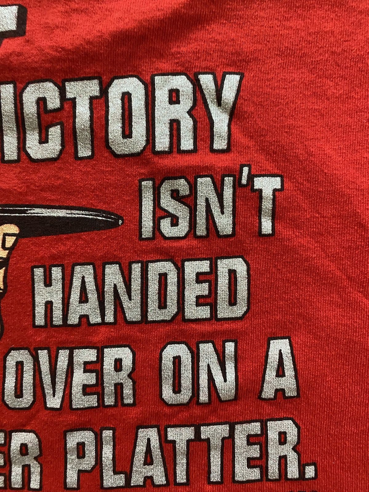 Vintage Vintage 90’s Bad Boy Victory Isn’t Handed Red Tee Size US L / EU 52-54 / 3 - 12 Thumbnail