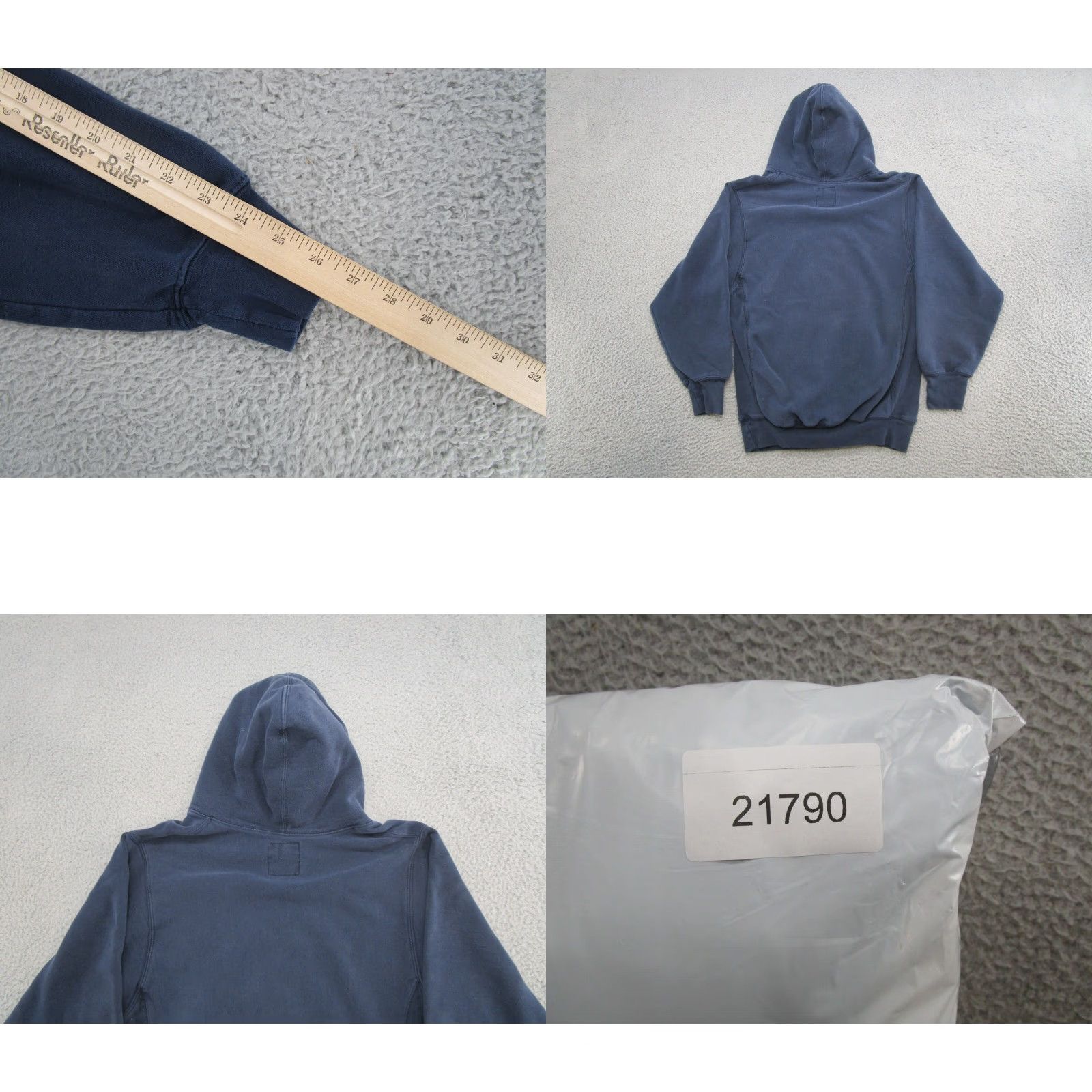 Vintage VINTAGE Steve & Barry's Marquette University Heavy Hoodie Sweatshirt V-Neck XS Blue Mens Hoodie Size US XS / EU 42 / 0 - 8 Thumbnail