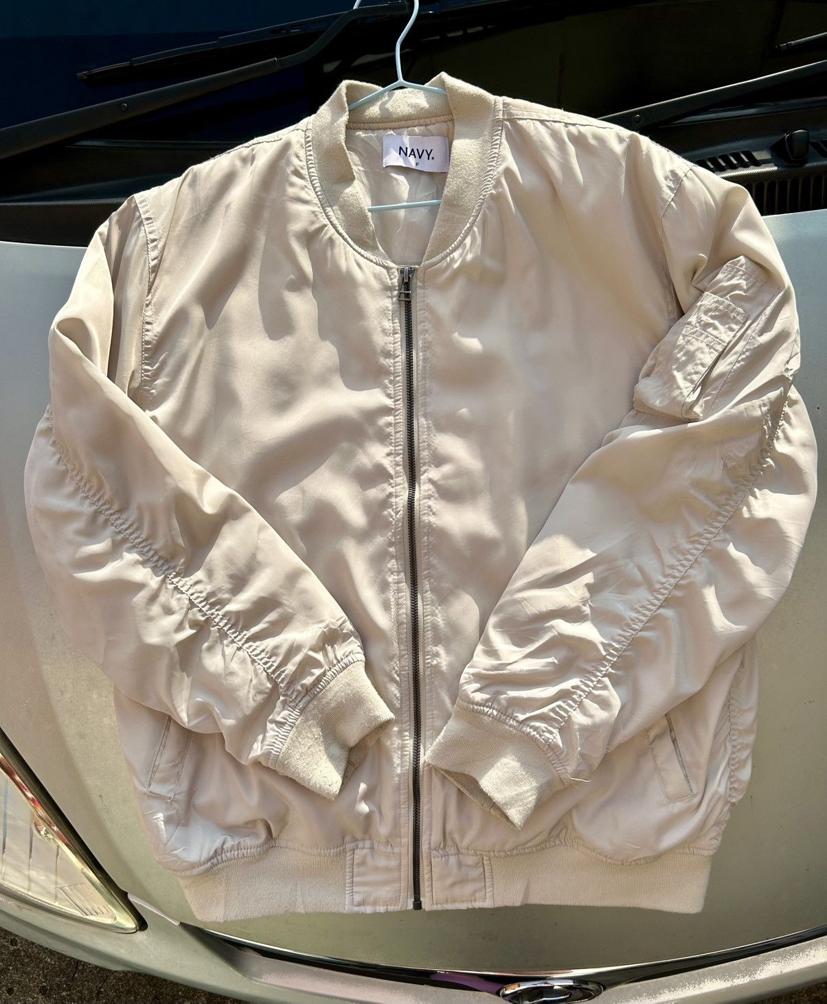 Old Navy Japanese Brand NAVY Bomber Jacket Size US M / EU 48-50 / 2 - 23 Thumbnail