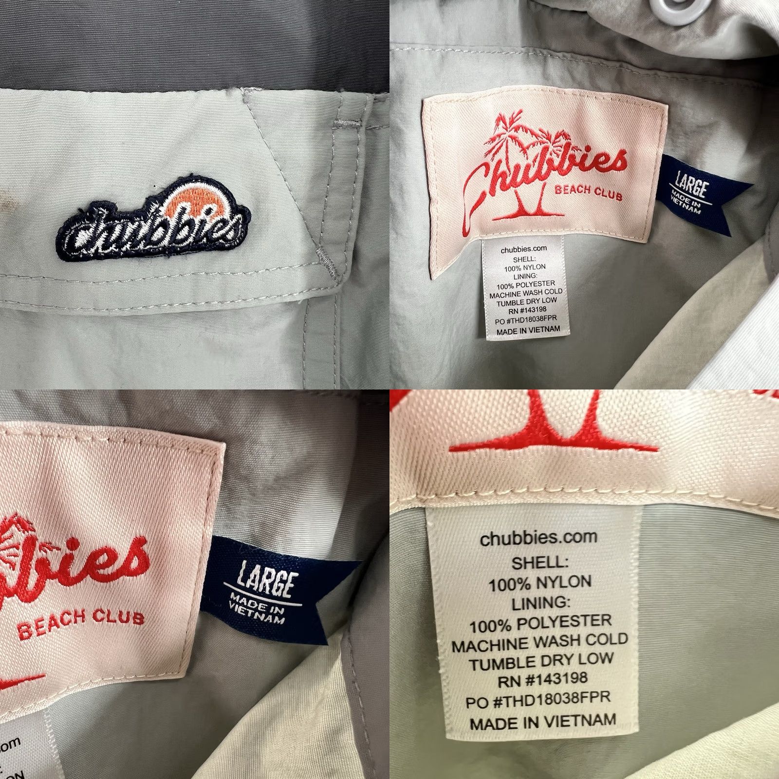 Chubbies Chubbies The Bear Hug Reversible Jacket Fleece Half Zip Pullover Size Large Unisex Adults Multicolor Nylon Windproof Pockets Lined 1/4 Zip Size US L / EU 52-54 / 3 - 8 Thumbnail