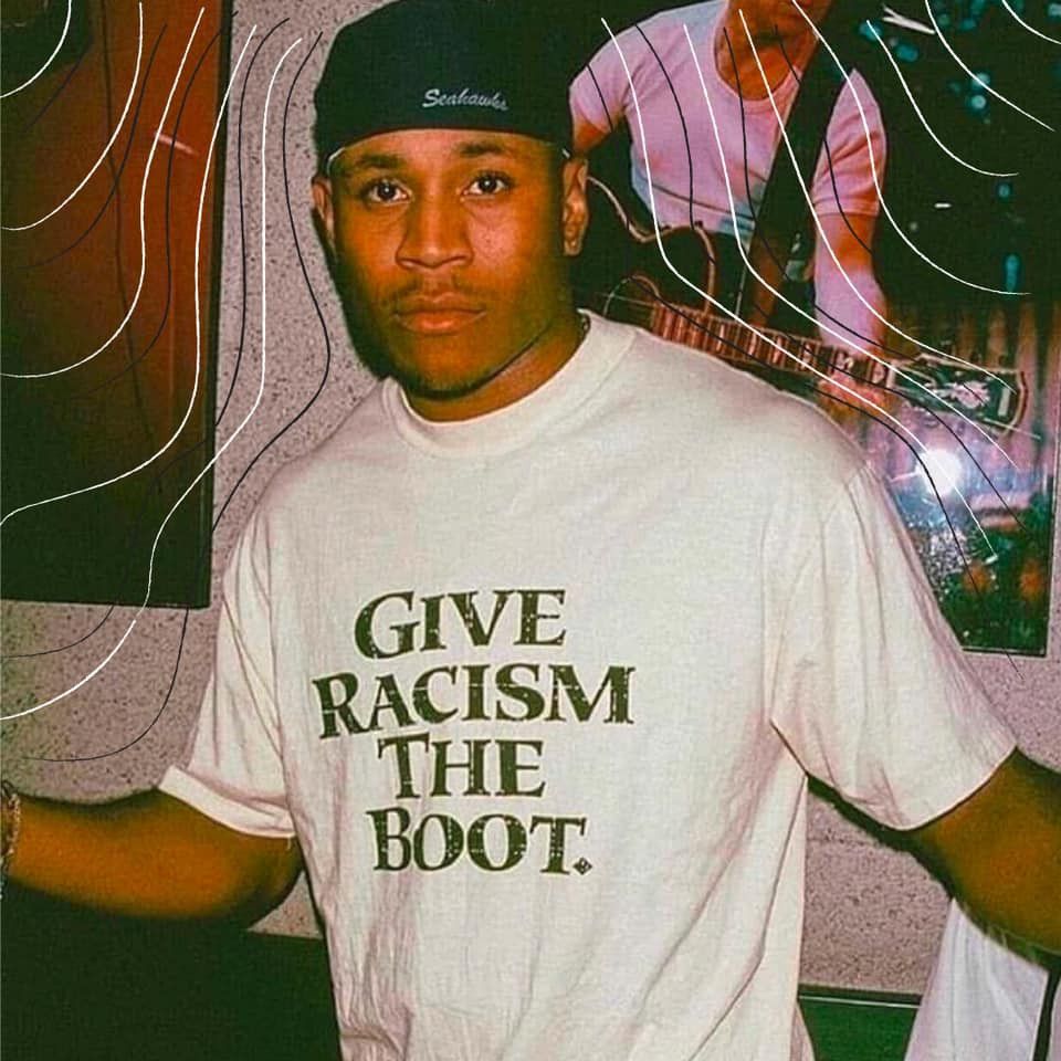 Timberland vintage rare 90s Timberland Give Racism The Boot t shirt Size US L / EU 52-54 / 3 - 3 Thumbnail