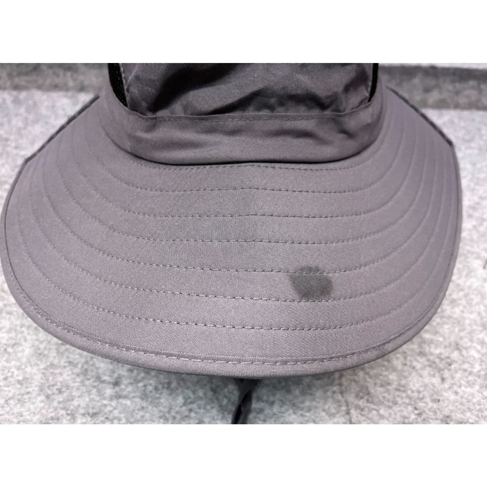 Vintage Einskey Sun Hat Adult One Size Gray Knit 100% Polyester Camp Outdoors Hat/Cap Unisex Adults Sun Hat Men Women Size ONE SIZE - 3 Thumbnail