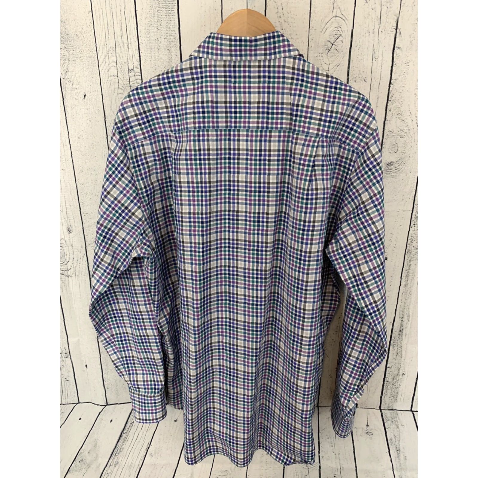 David Donahue David Donahue Plaid 100% Cotton Button Front Shirt XL Men Multicolor Long Sleeve Button-Up Short Description: N/A Size US XL / EU 56 / 4 - 4 Thumbnail