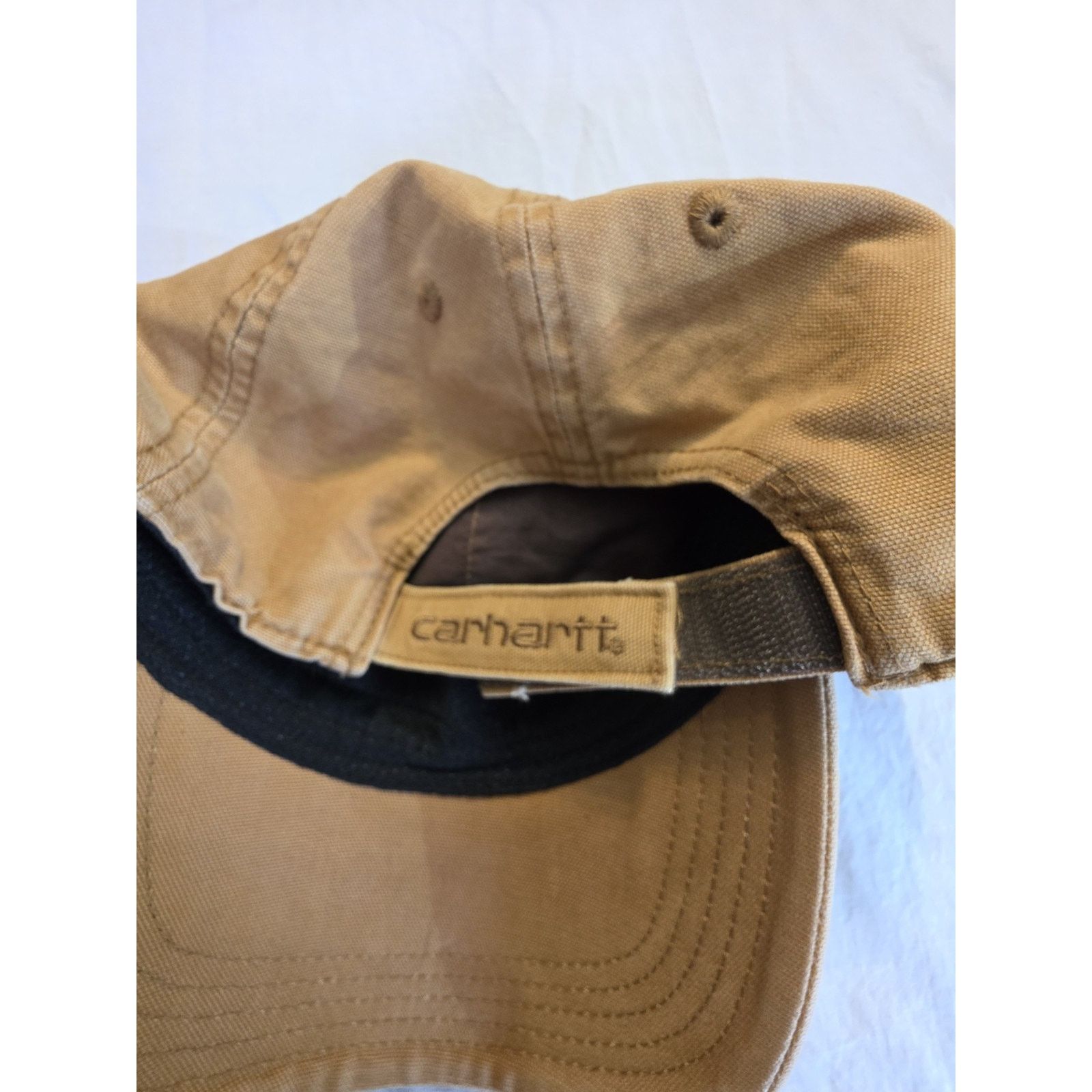 Carhartt Carhartt Adjustable Canvas Hat 100% Cotton Color Is Tan Size ONE SIZE - 7 Thumbnail
