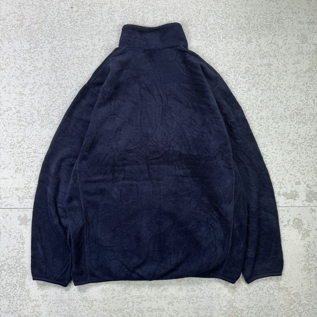 Japanese Brand × Uniqlo 💥Uniqlo Dark Blue Fleece Jacket Size US XL / EU 56 / 4 - 5 Thumbnail