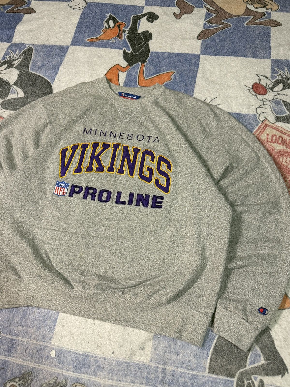 NFL Vintage minnesota vikings pro line crewneck sweatshirt Size US XL / EU 56 / 4 - 2 Thumbnail