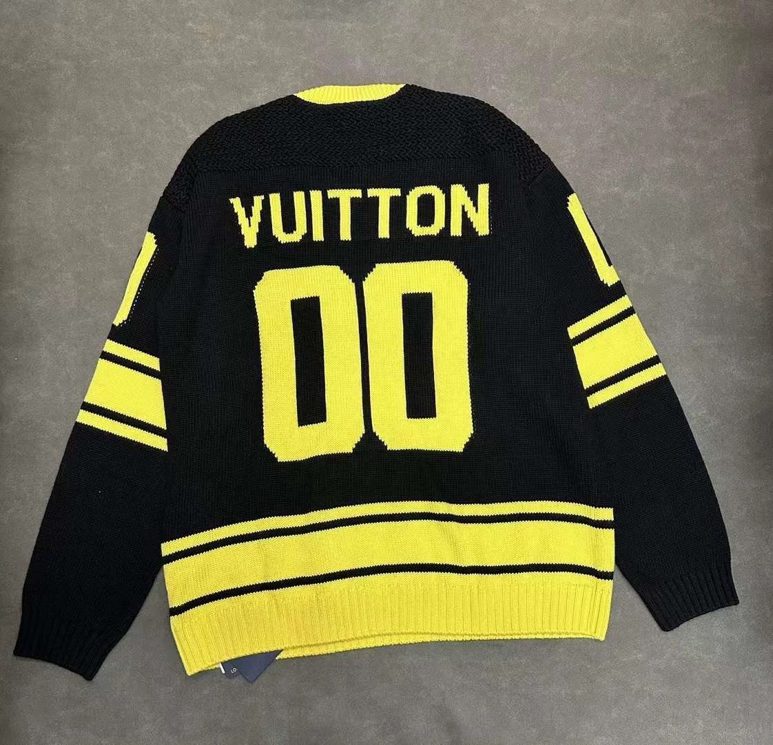 Louis Vuitton LV Runway Monogram striped jacquard V-neck sweater new XL Size US XL / EU 56 / 4 - 2 Thumbnail