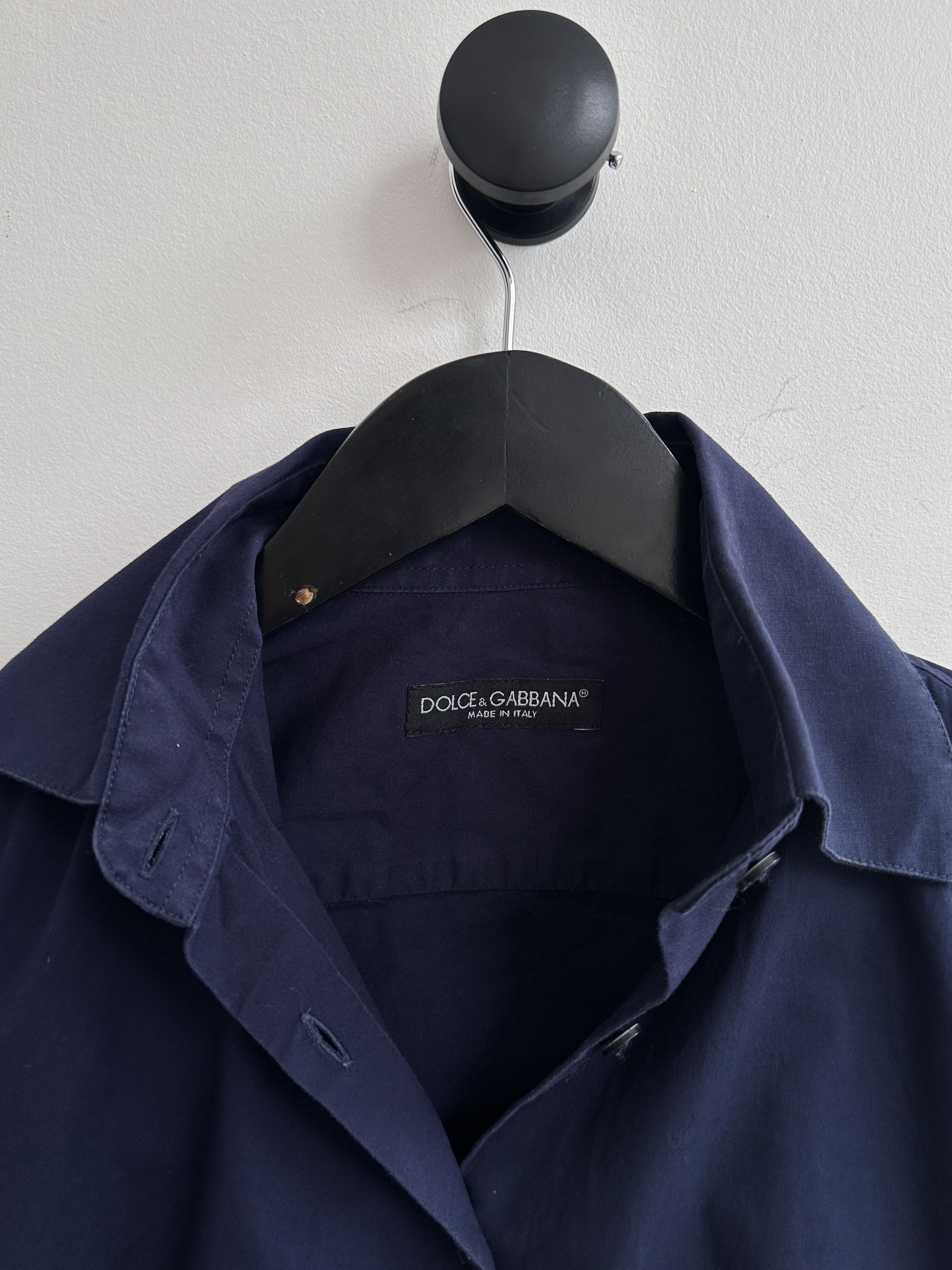 Dolce & Gabbana Dolce & Gabbana D&G Blue Button Up Shirt Size S / US 4 / IT 40 - 6 Thumbnail