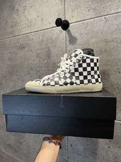 Saint laurent best sale checkered sneakers