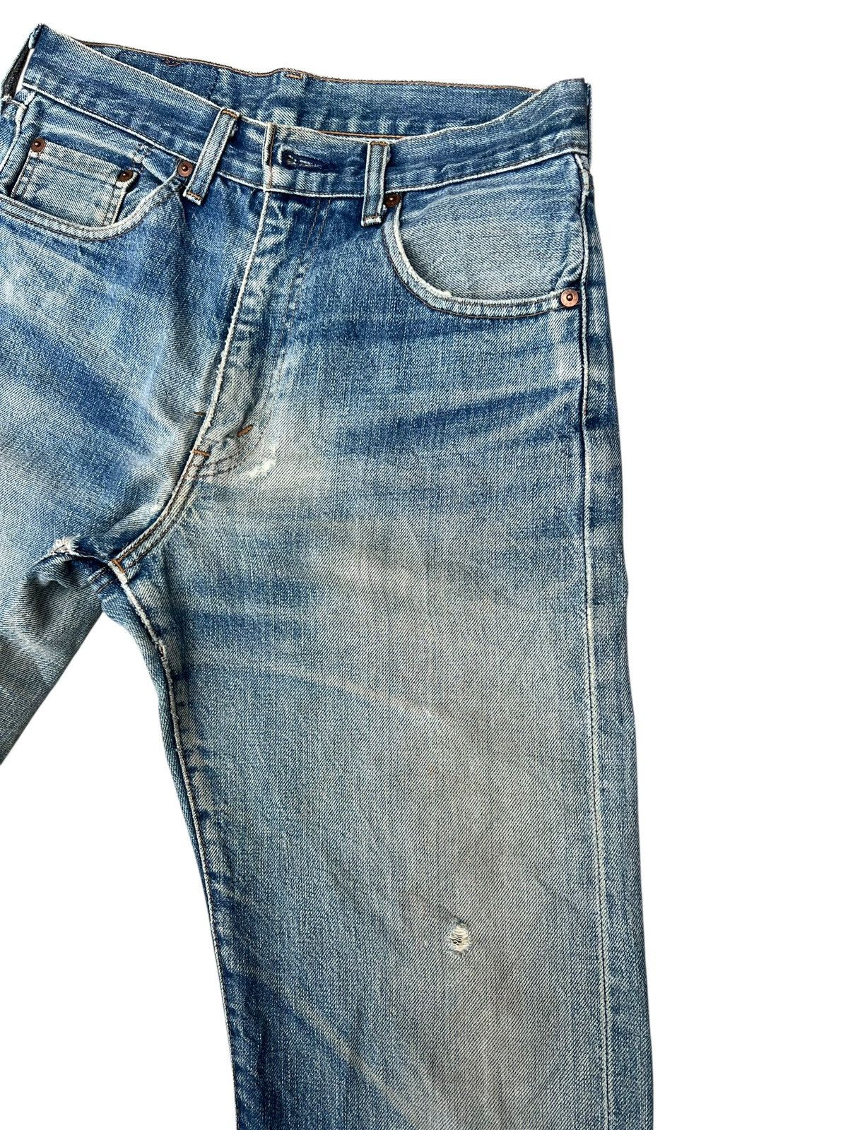 Levi's 90s Levi’s 502 XX Big E Aging Distress Denim Selvedge Jeans Size US 29 - 7 Thumbnail