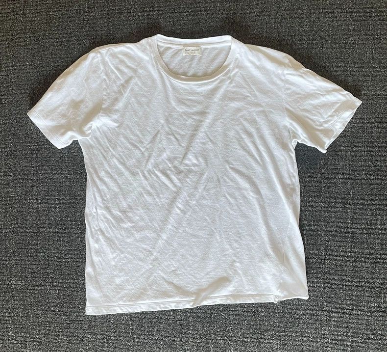 Saint Laurent Paris Saint Laurent Paris Pure white short sleeves 2505-Nextarrow Size US XS / EU 42 / 0 - 1 Thumbnail